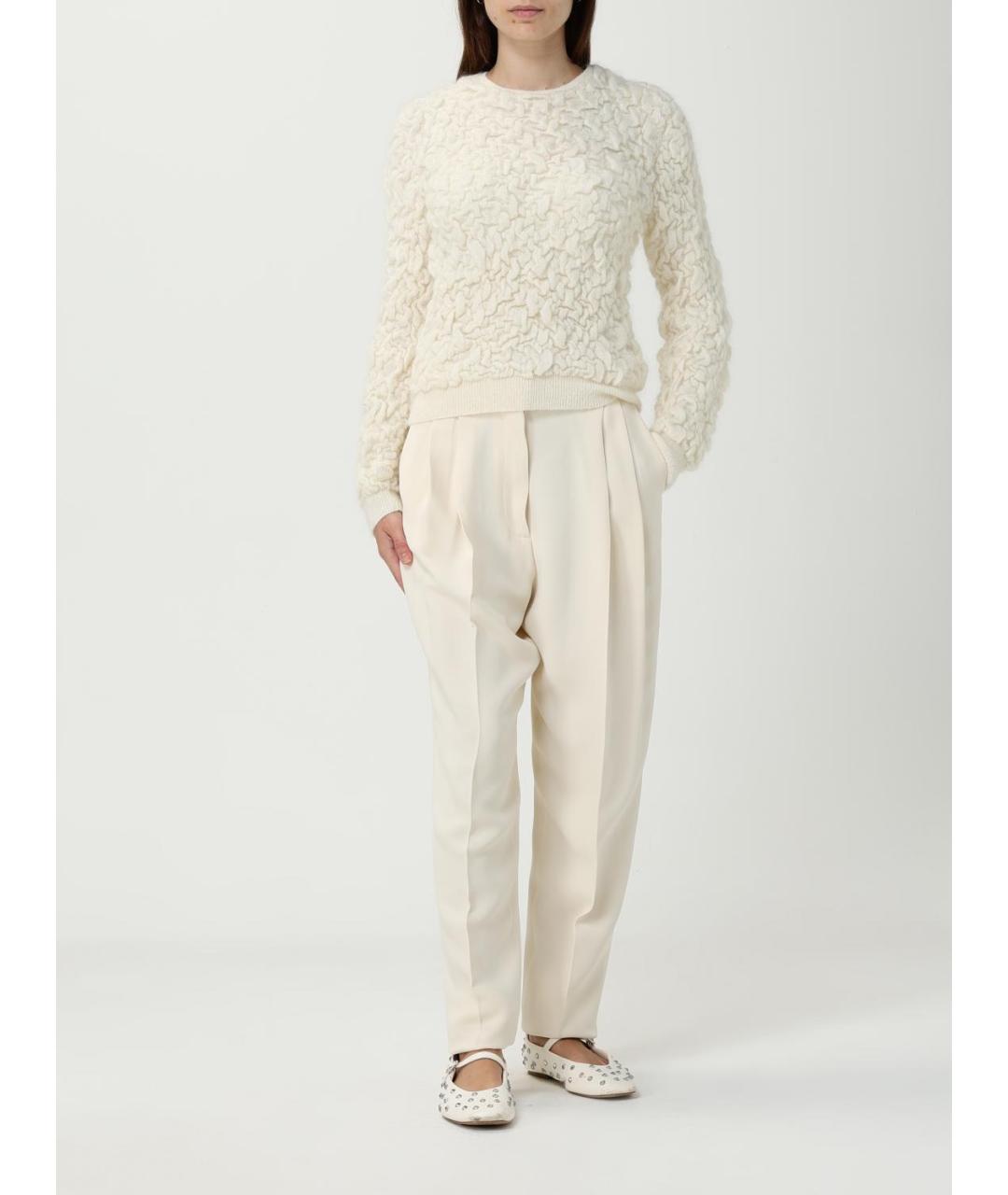 FABIANA FILIPPI Бежевый шерстяной джемпер / свитер, фото 2