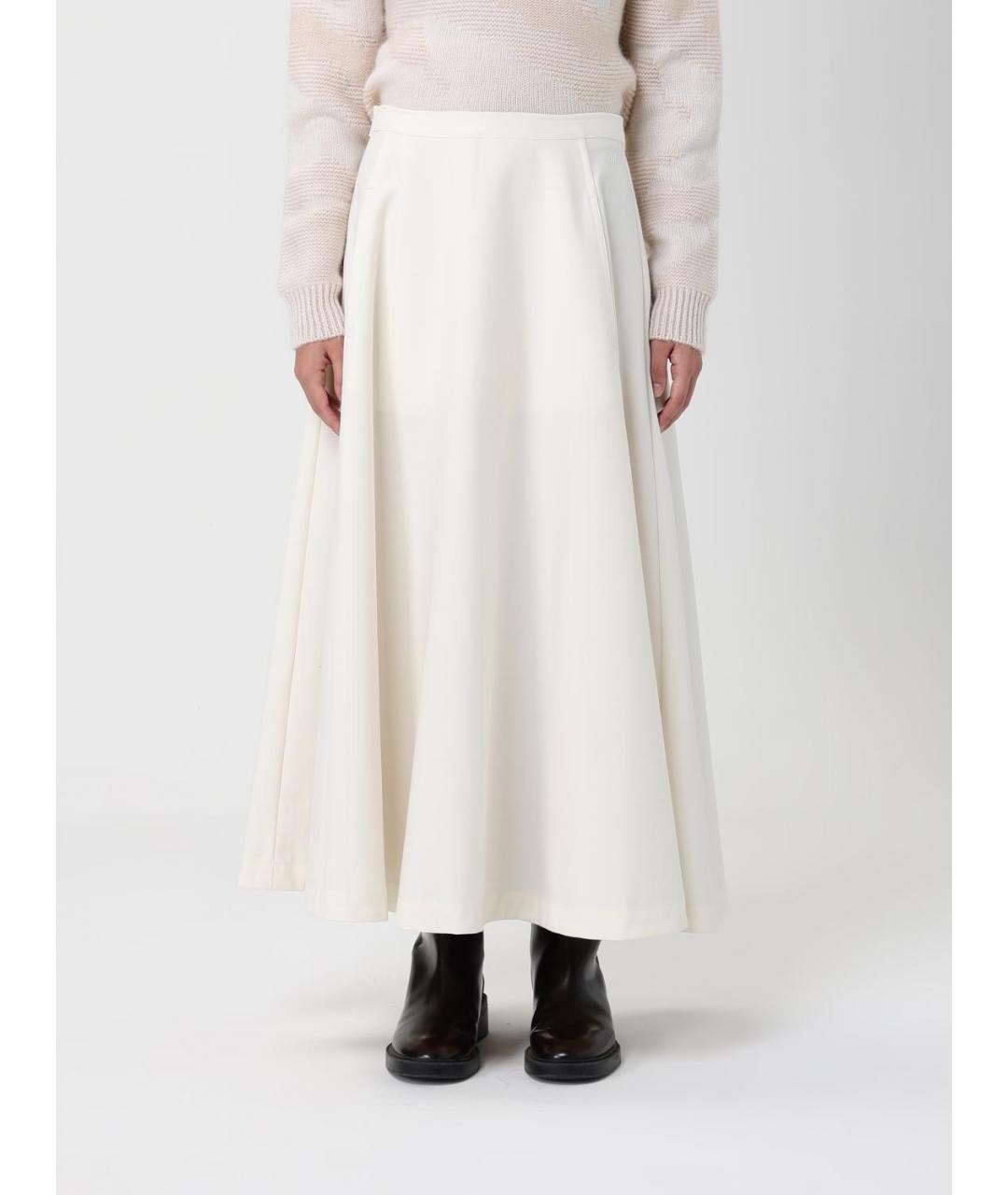 ADD Бежевая полиамидовая юбка макси, фото 4