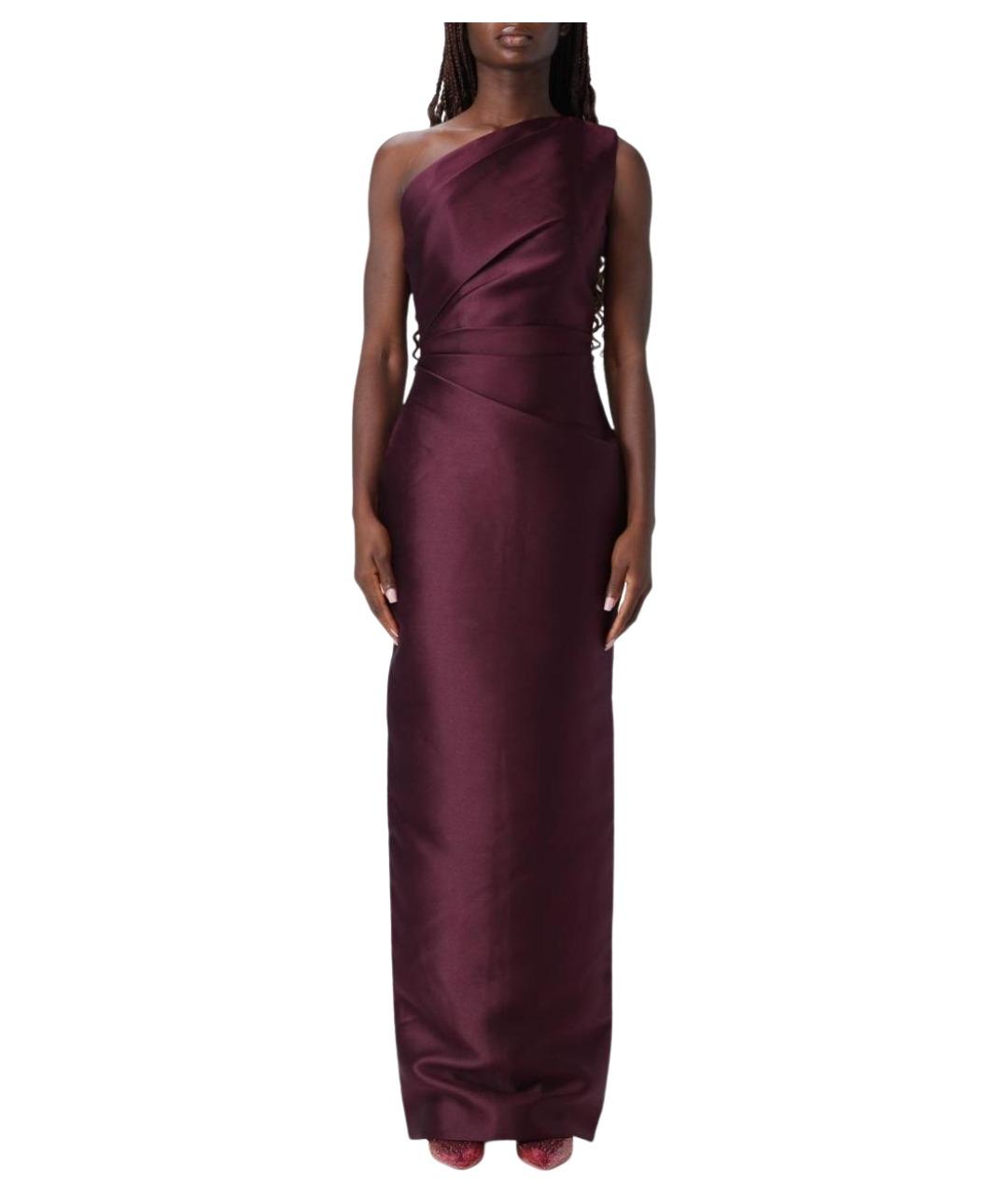SOLACE LONDON Бордовое полиэстеровое вечернее платье, фото 1