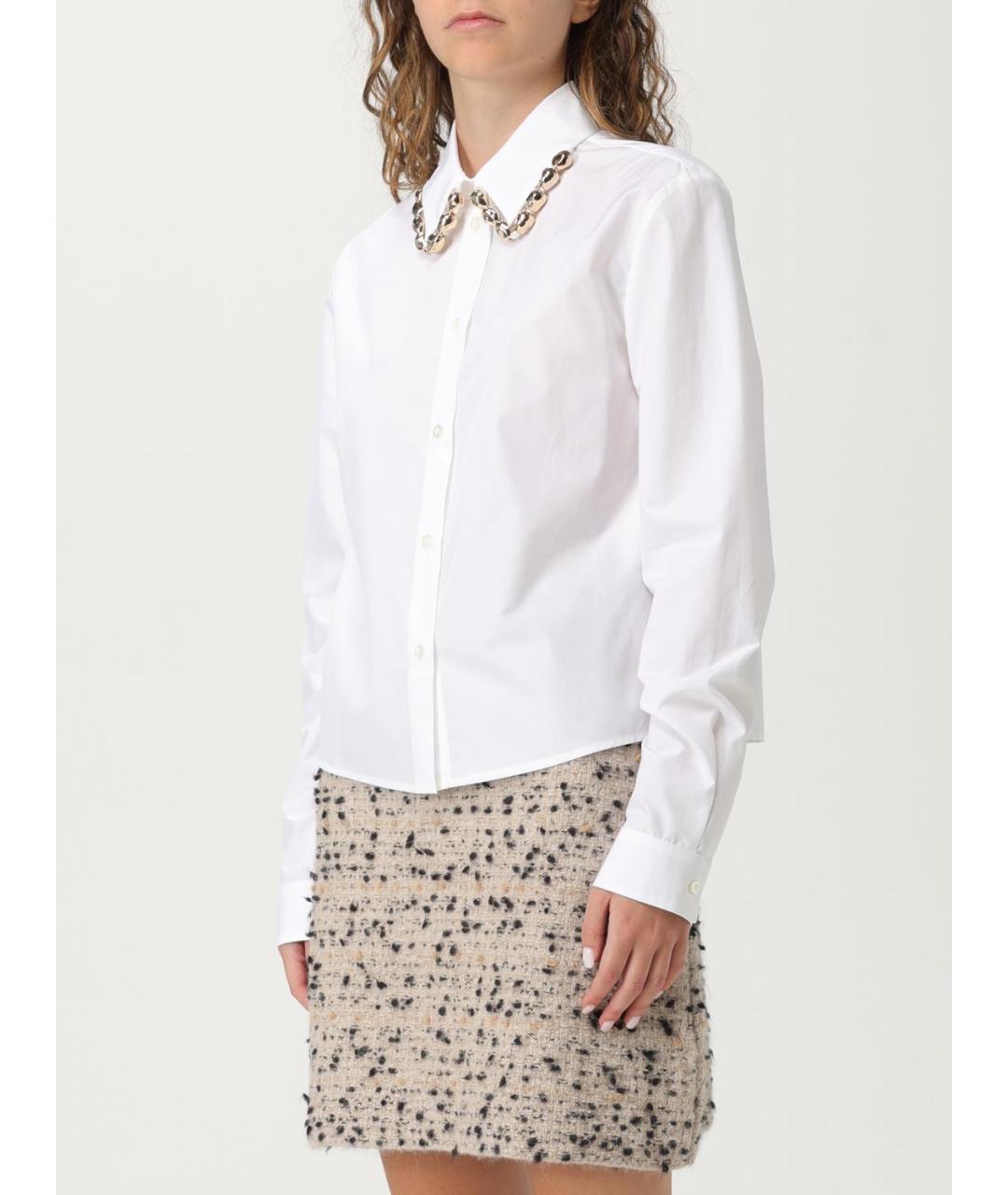FABIANA FILIPPI Белая хлопковая рубашка, фото 4
