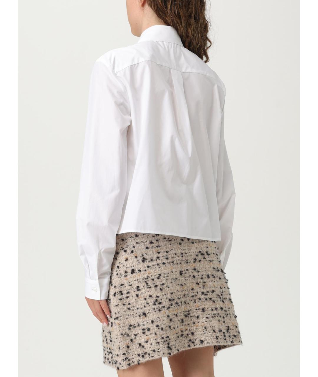 FABIANA FILIPPI Белая хлопковая рубашка, фото 3