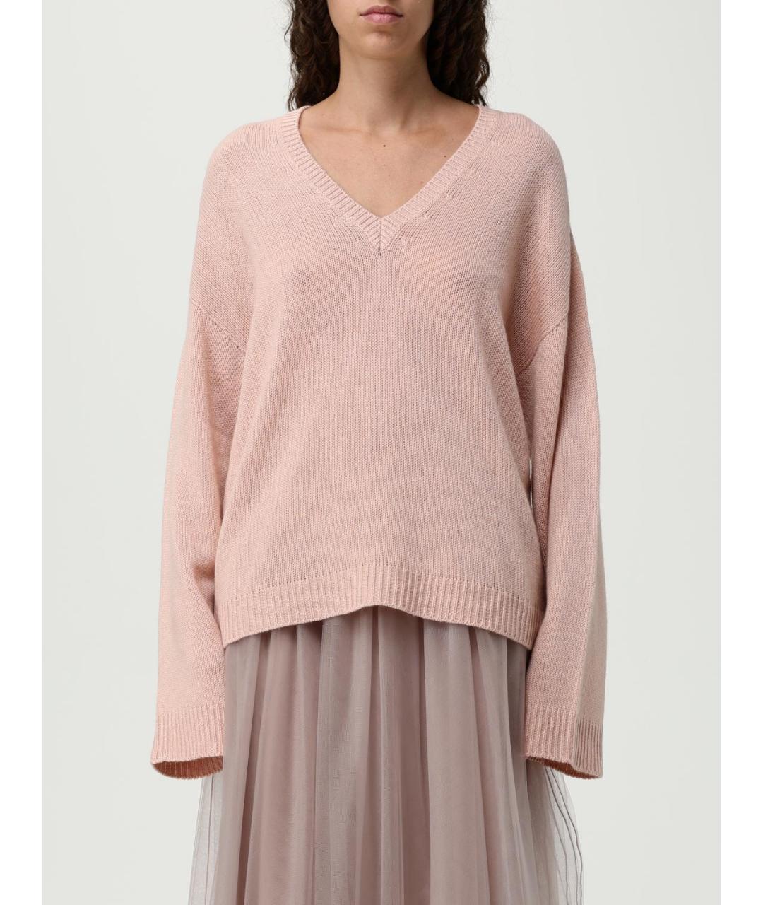 FABIANA FILIPPI Розовый кашемировый джемпер / свитер, фото 6