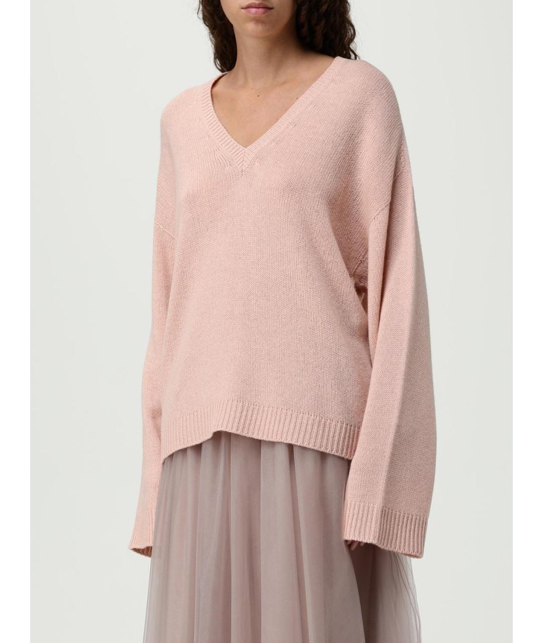 FABIANA FILIPPI Розовый кашемировый джемпер / свитер, фото 4