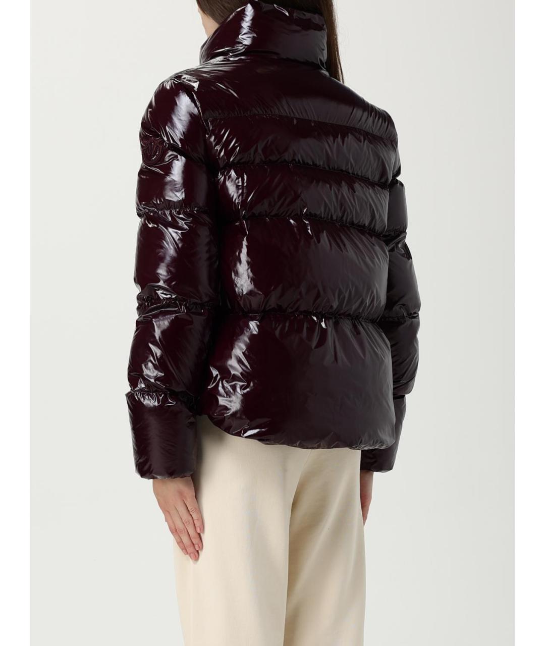 PINKO Бордовая полиамидовая куртка, фото 3