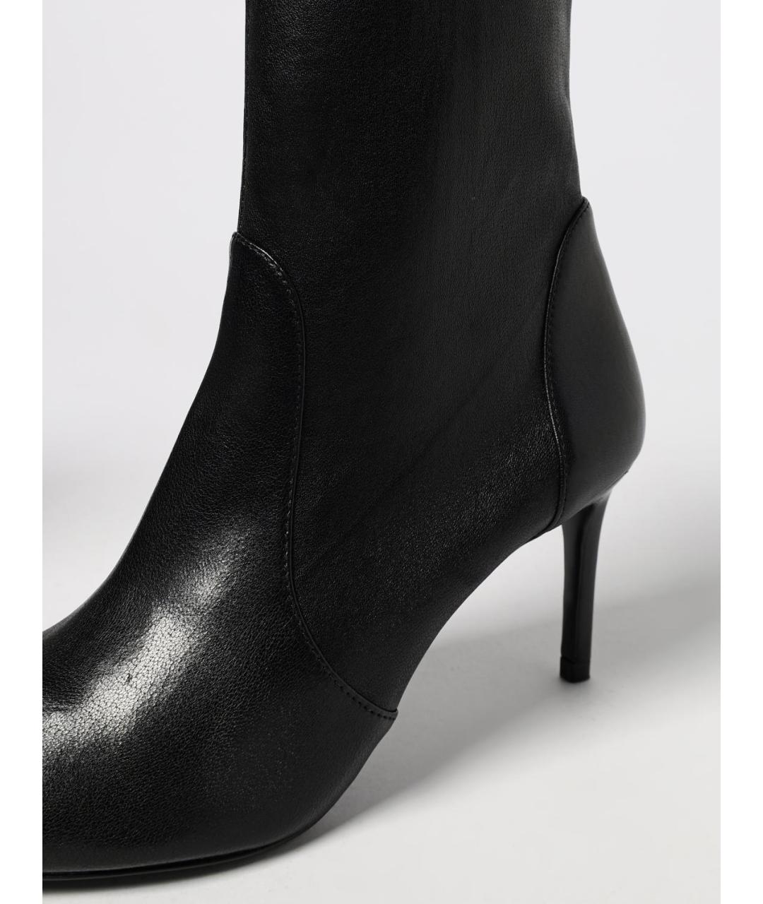 STUART WEITZMAN Черные кожаные ботильоны, фото 4