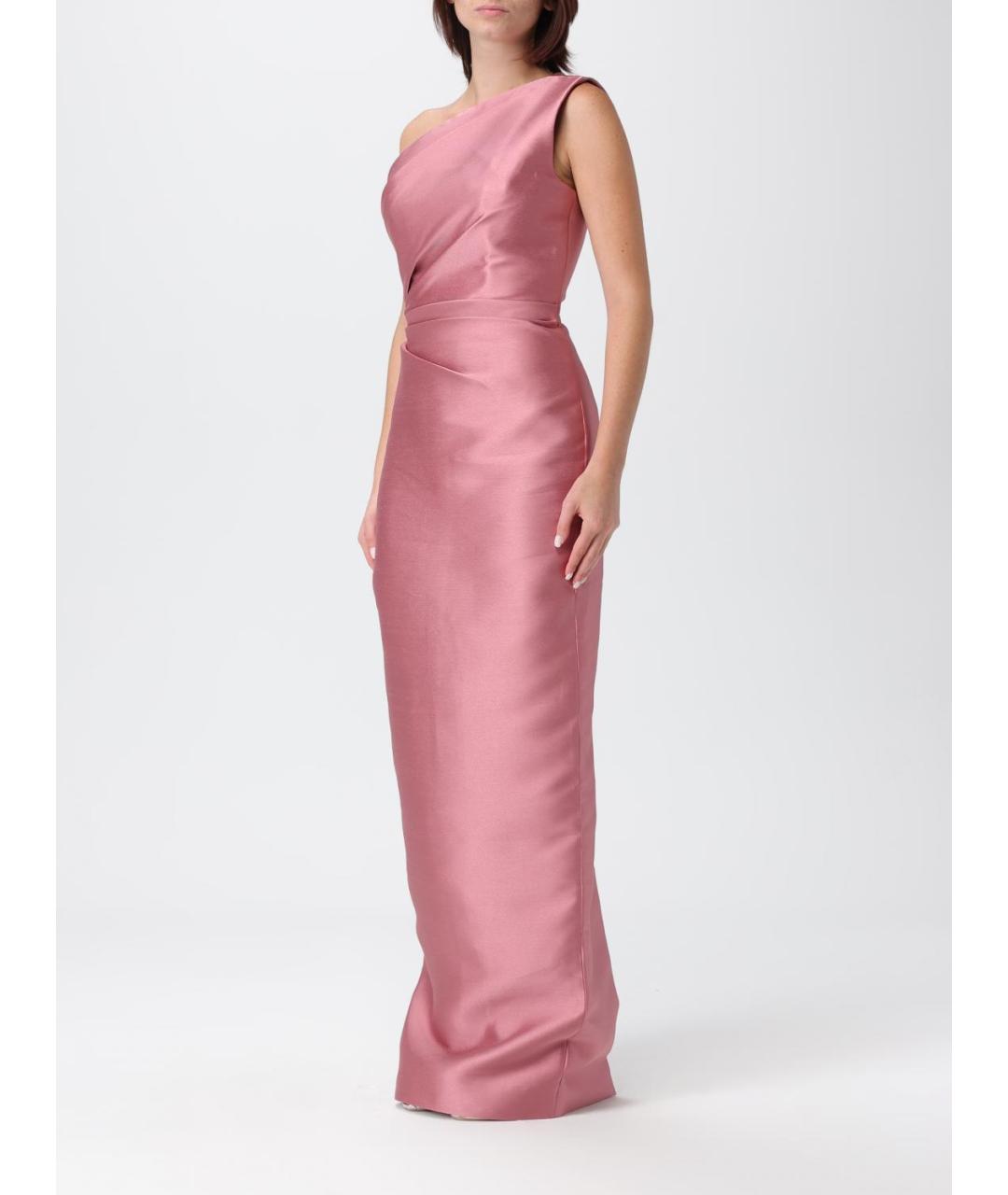 SOLACE LONDON Розовое полиэстеровое вечернее платье, фото 4