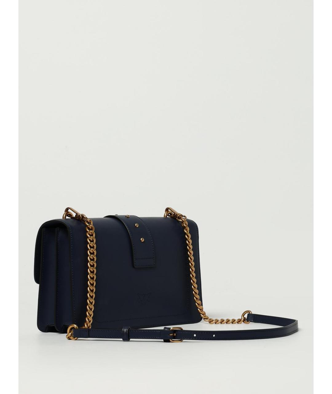 PINKO Синяя кожаная сумка через плечо, фото 2