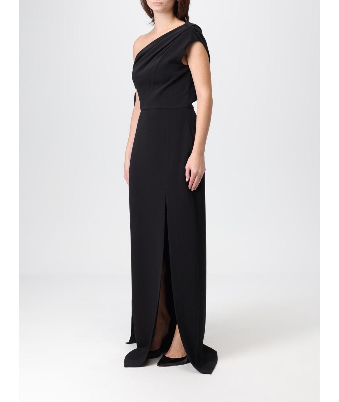 SOLACE LONDON Черное полиэстеровое вечернее платье, фото 3