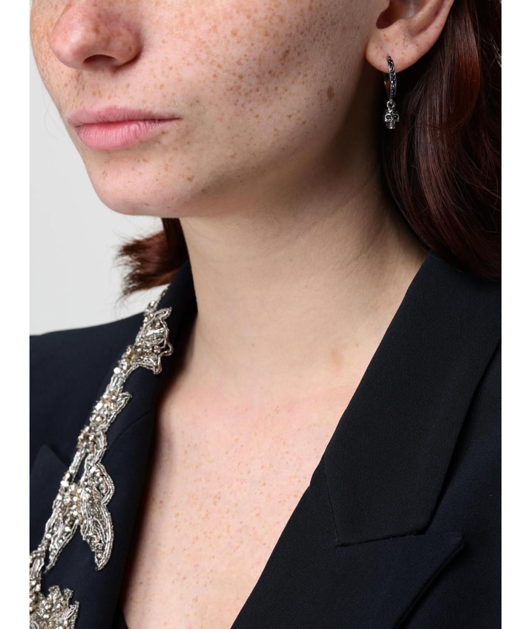 ALEXANDER MCQUEEN Серебряные латунные серьги, фото 2