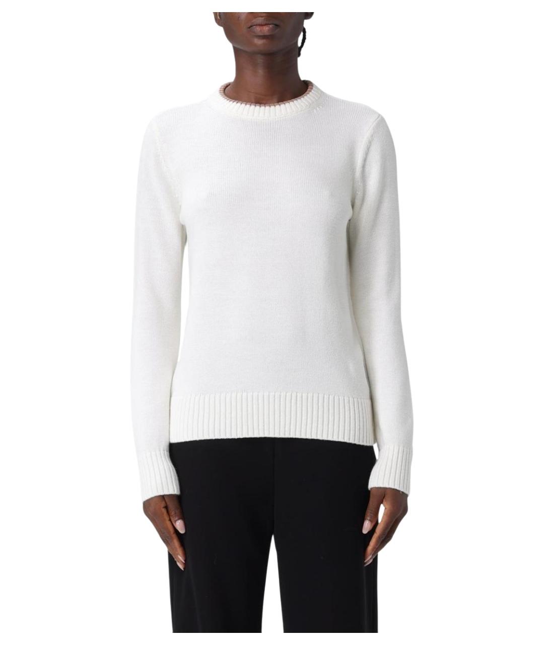 EA7 Белый шерстяной джемпер / свитер, фото 1