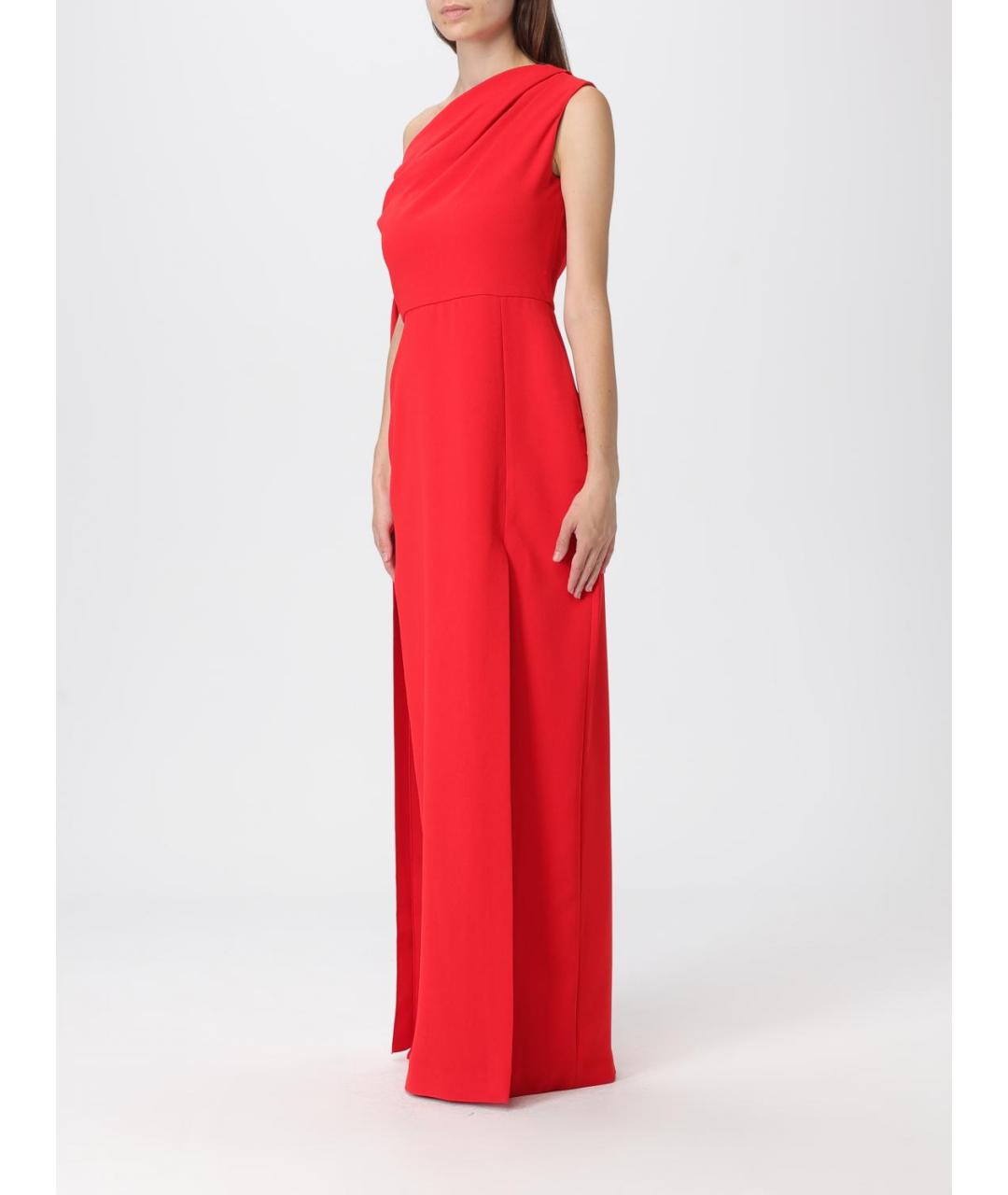 SOLACE LONDON Красное полиэстеровое вечернее платье, фото 3