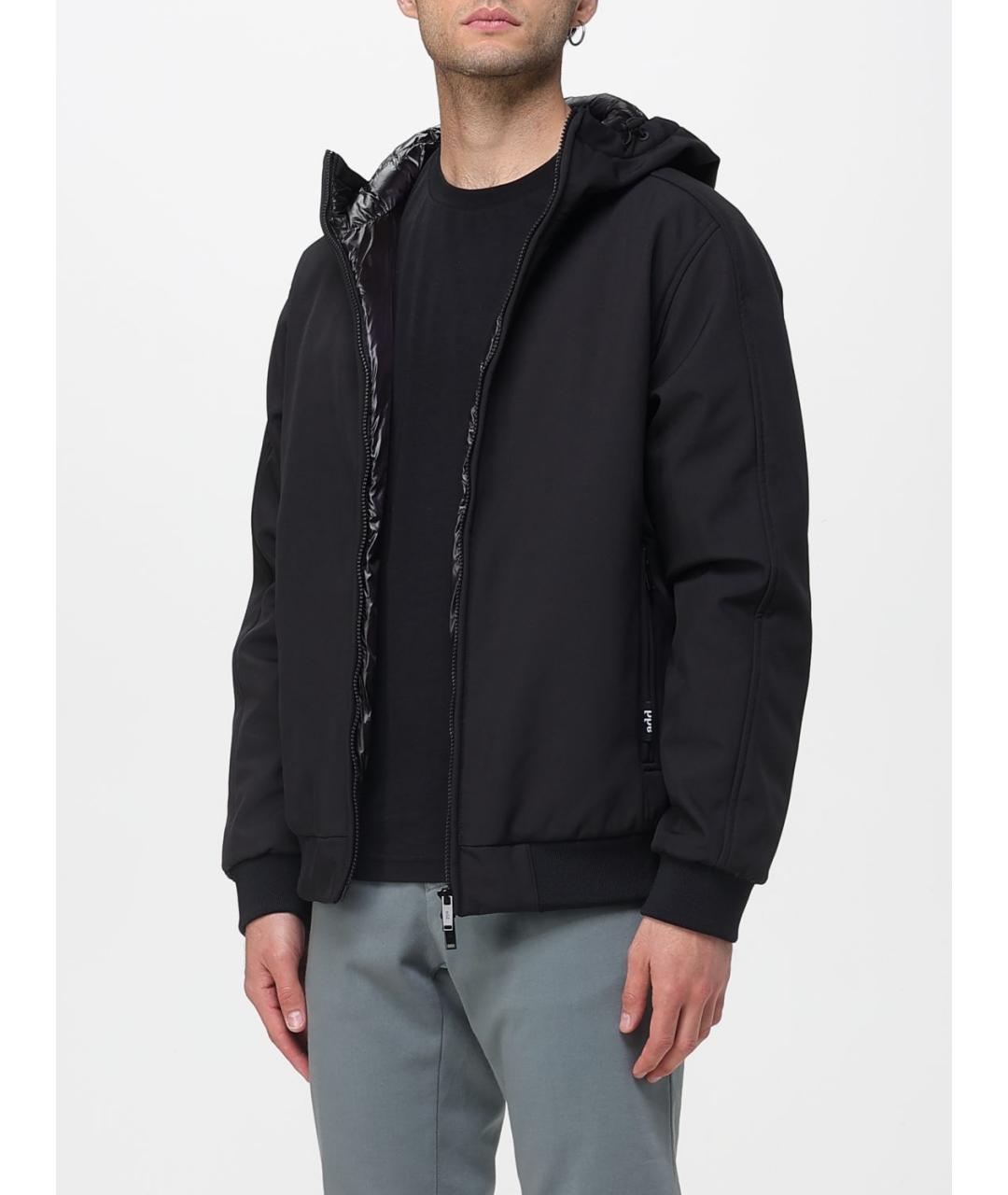 ADD Черный полиамидовый пуховик, фото 3