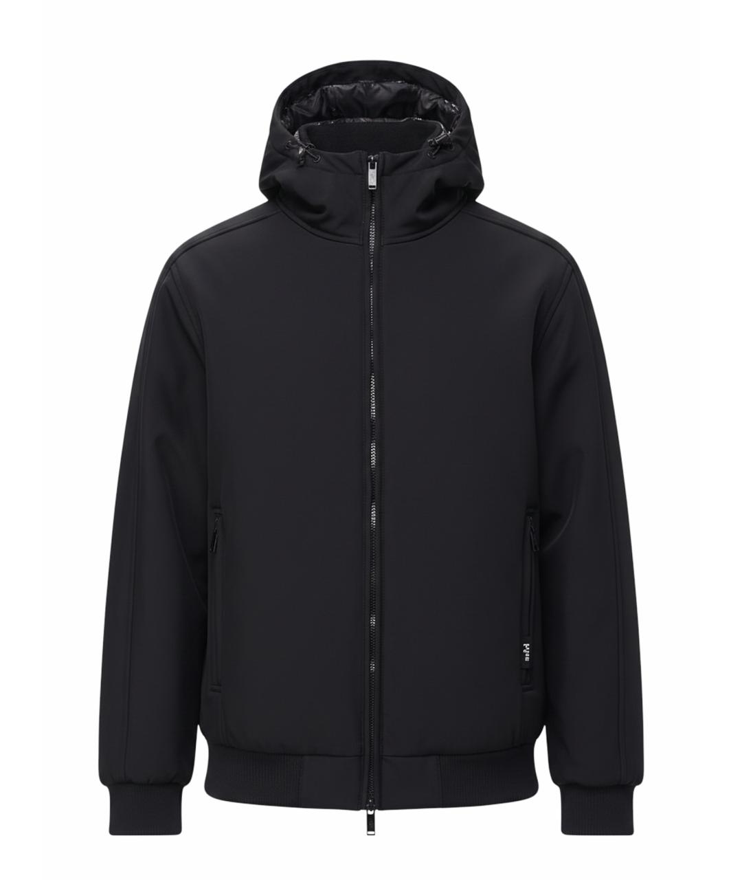 ADD Черный полиамидовый пуховик, фото 1