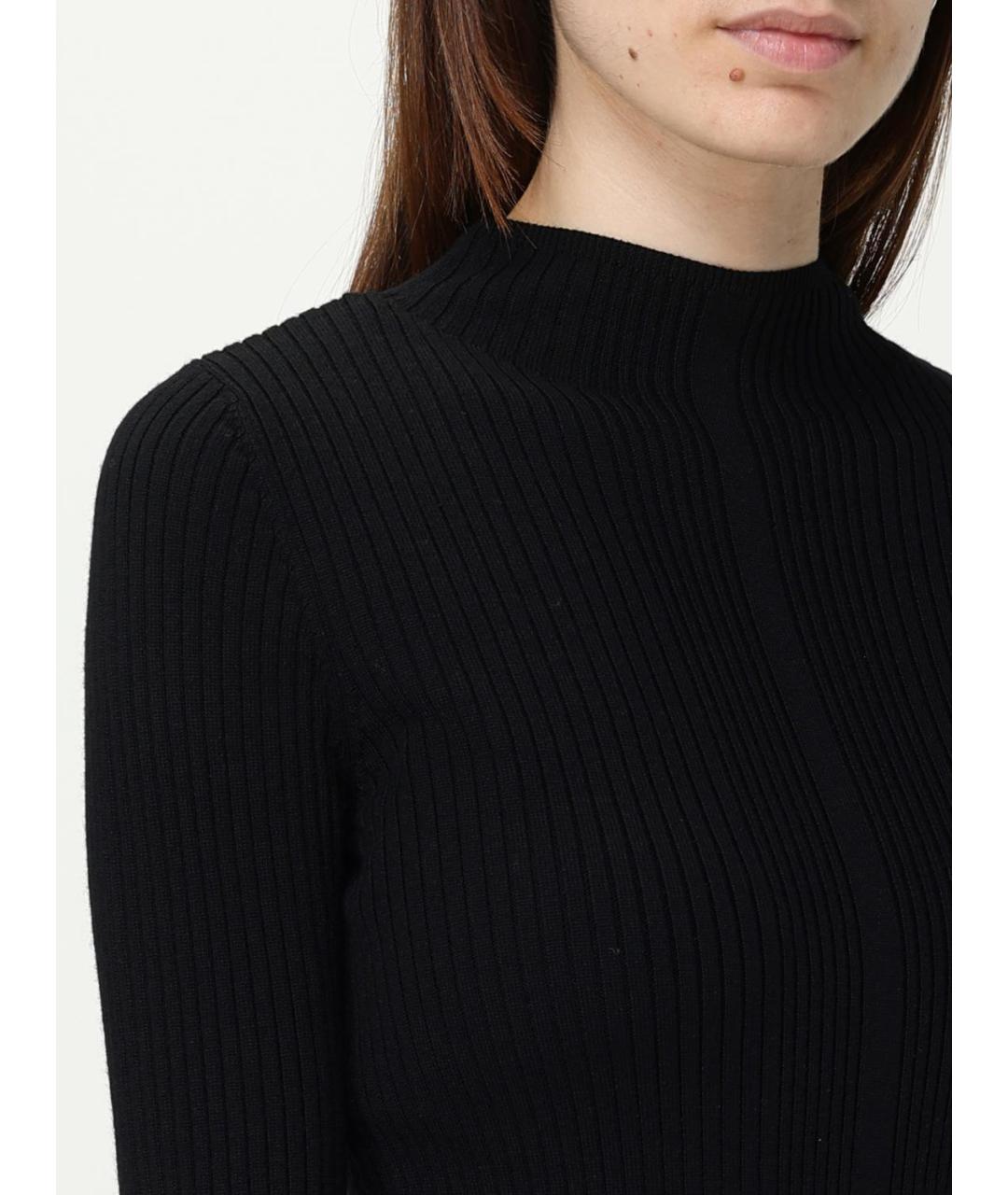 PINKO Черная шерстяная водолазка, фото 4