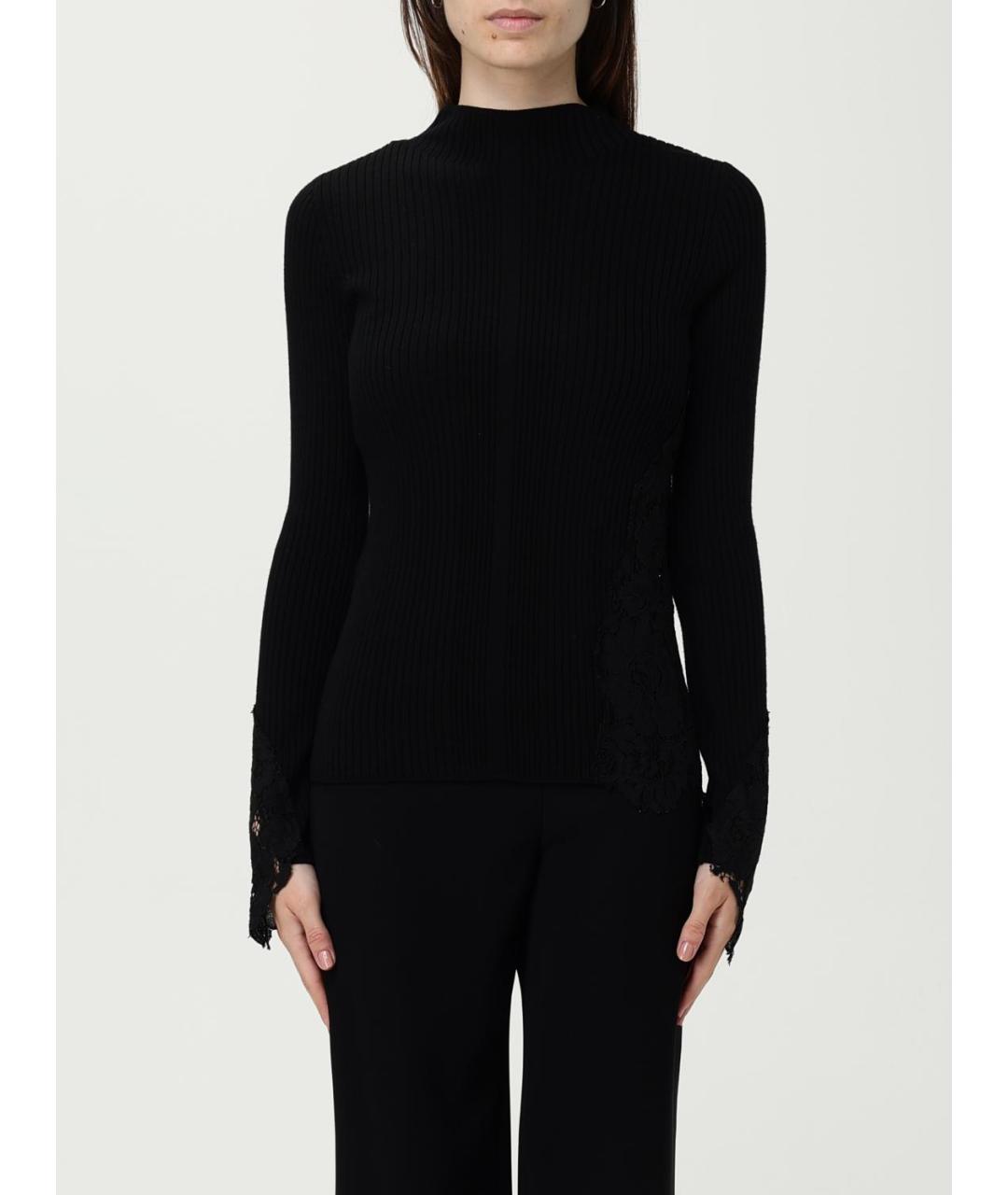 PINKO Черная шерстяная водолазка, фото 2