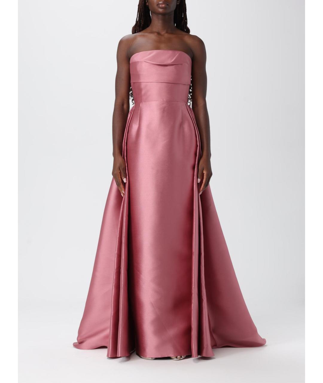 SOLACE LONDON Розовое полиэстеровое вечернее платье, фото 2