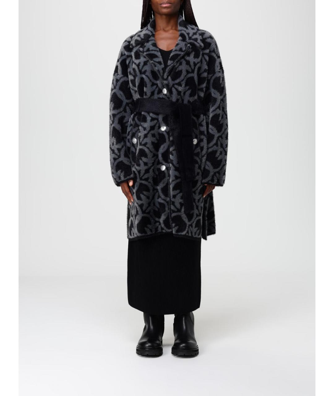 PINKO Серое шерстяное пальто, фото 2