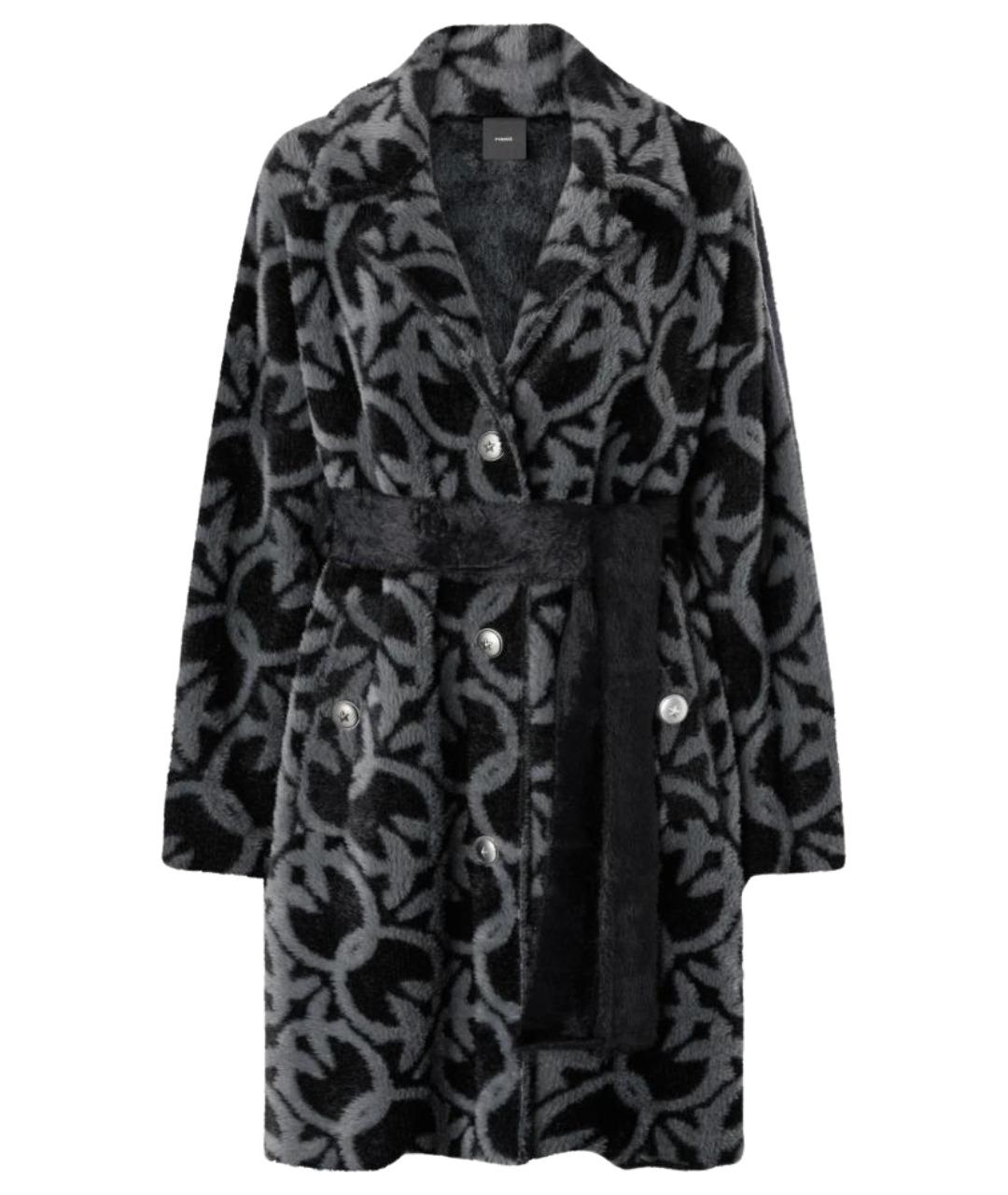 PINKO Серое шерстяное пальто, фото 1