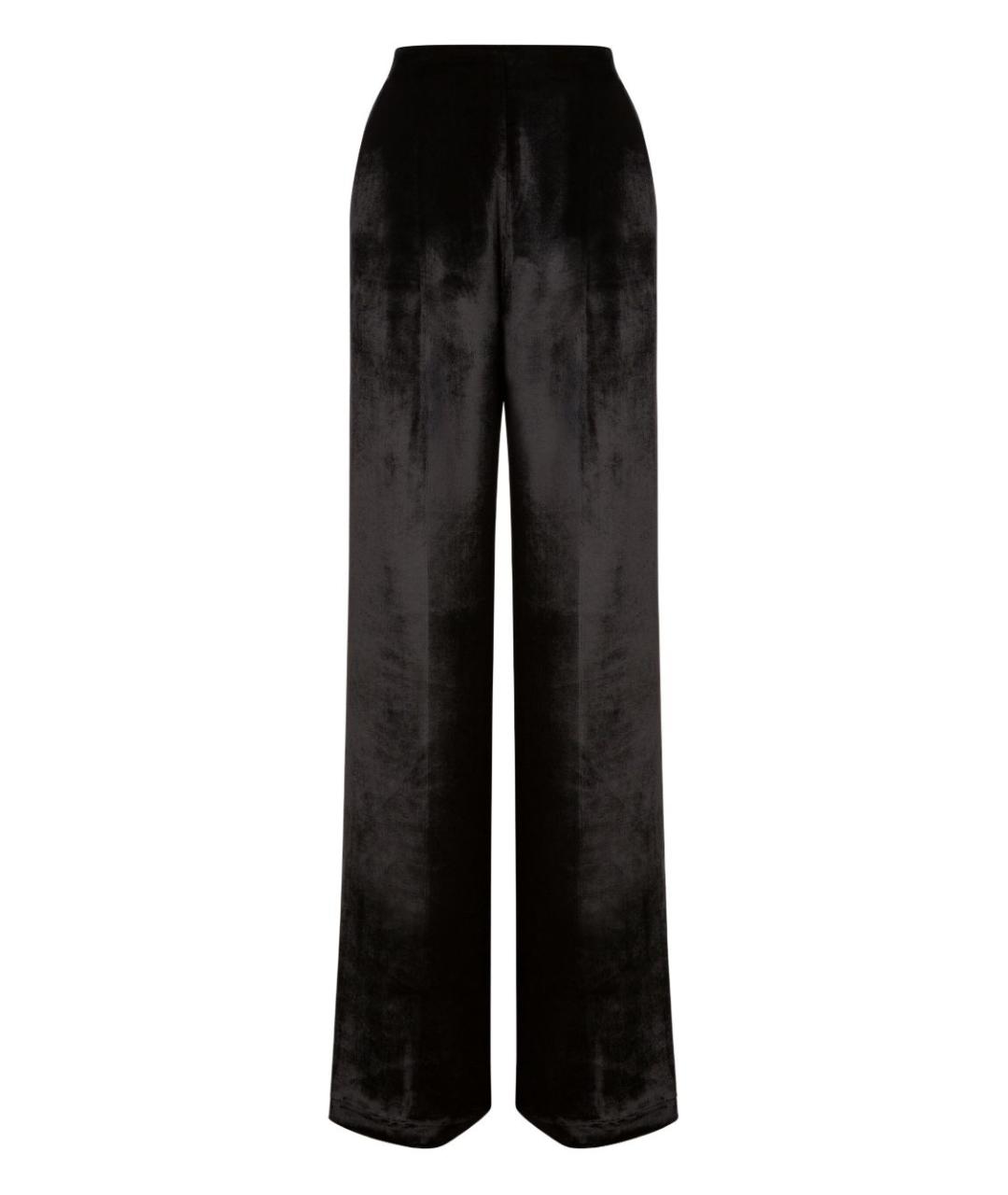 ALBERTA FERRETTI Черные вискозные прямые брюки, фото 1