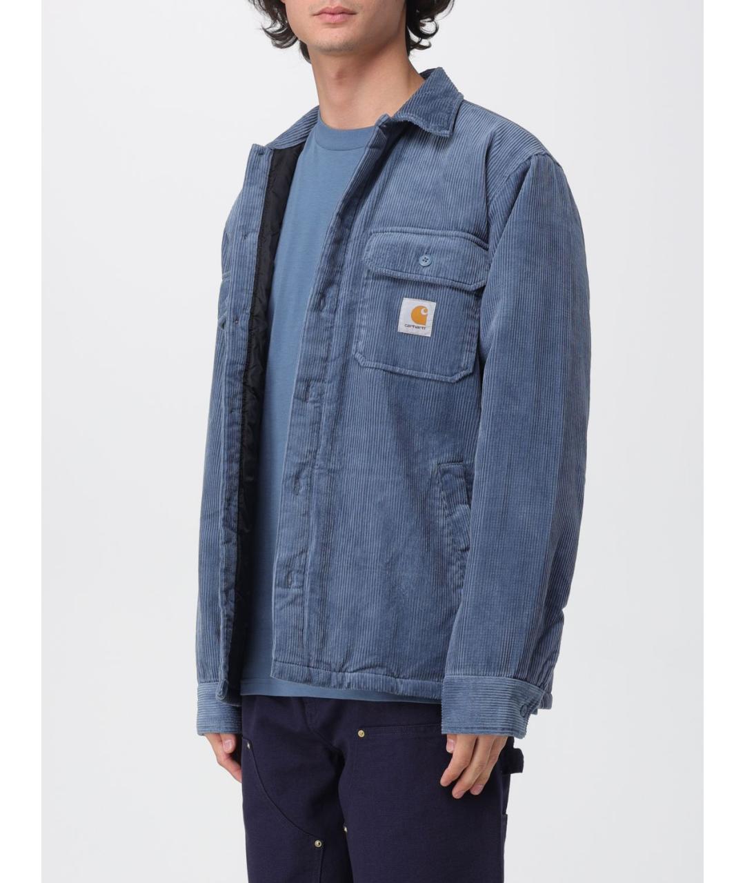 CARHARTT WIP Голубая хлопковая куртка, фото 5