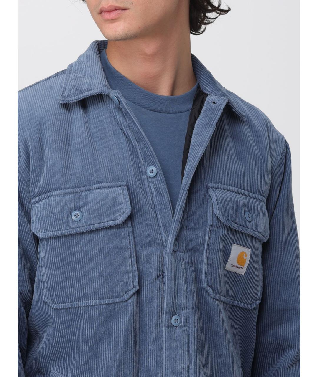 CARHARTT WIP Голубая хлопковая куртка, фото 6