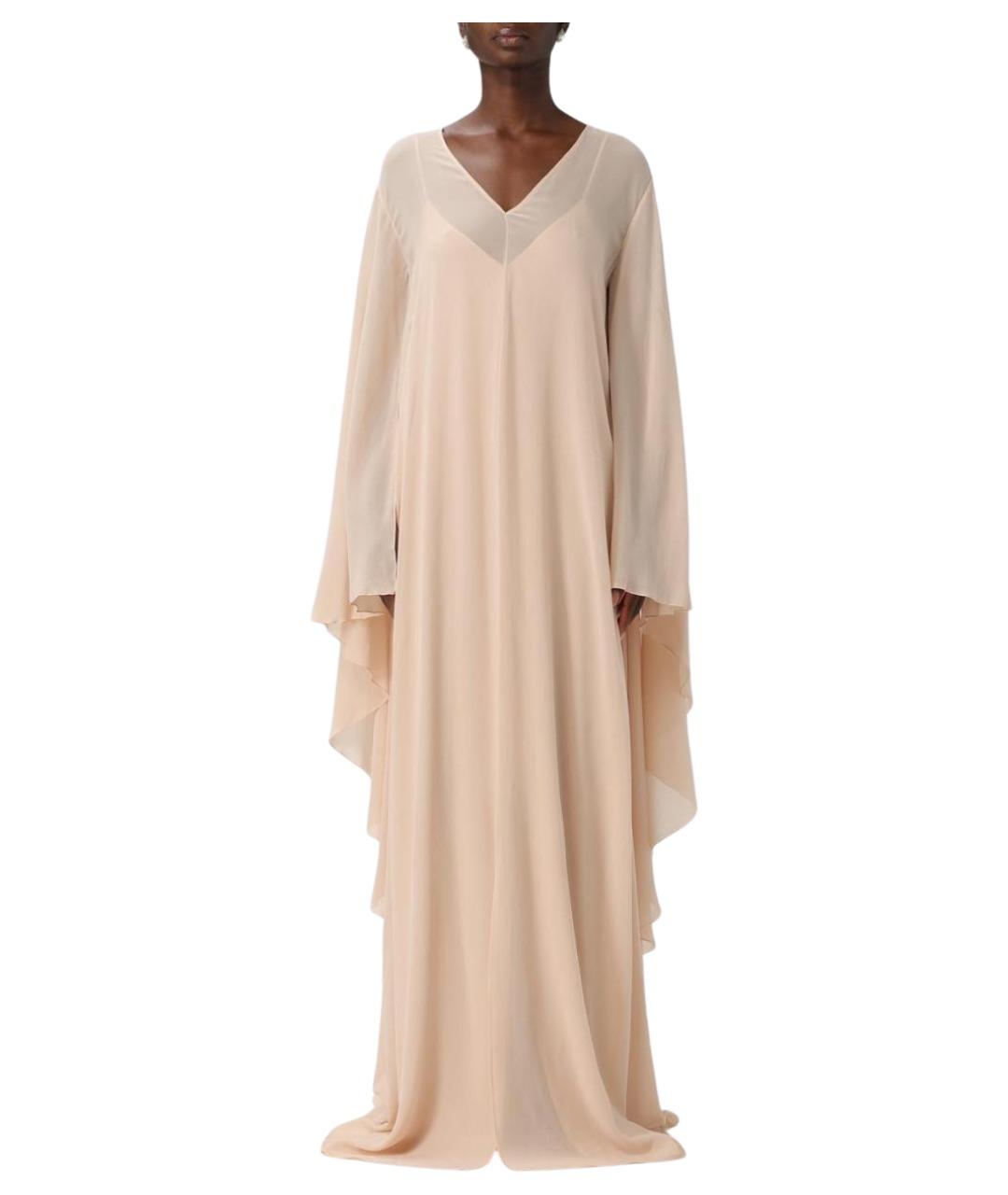 ALBERTA FERRETTI Розовое шелковое вечернее платье, фото 1