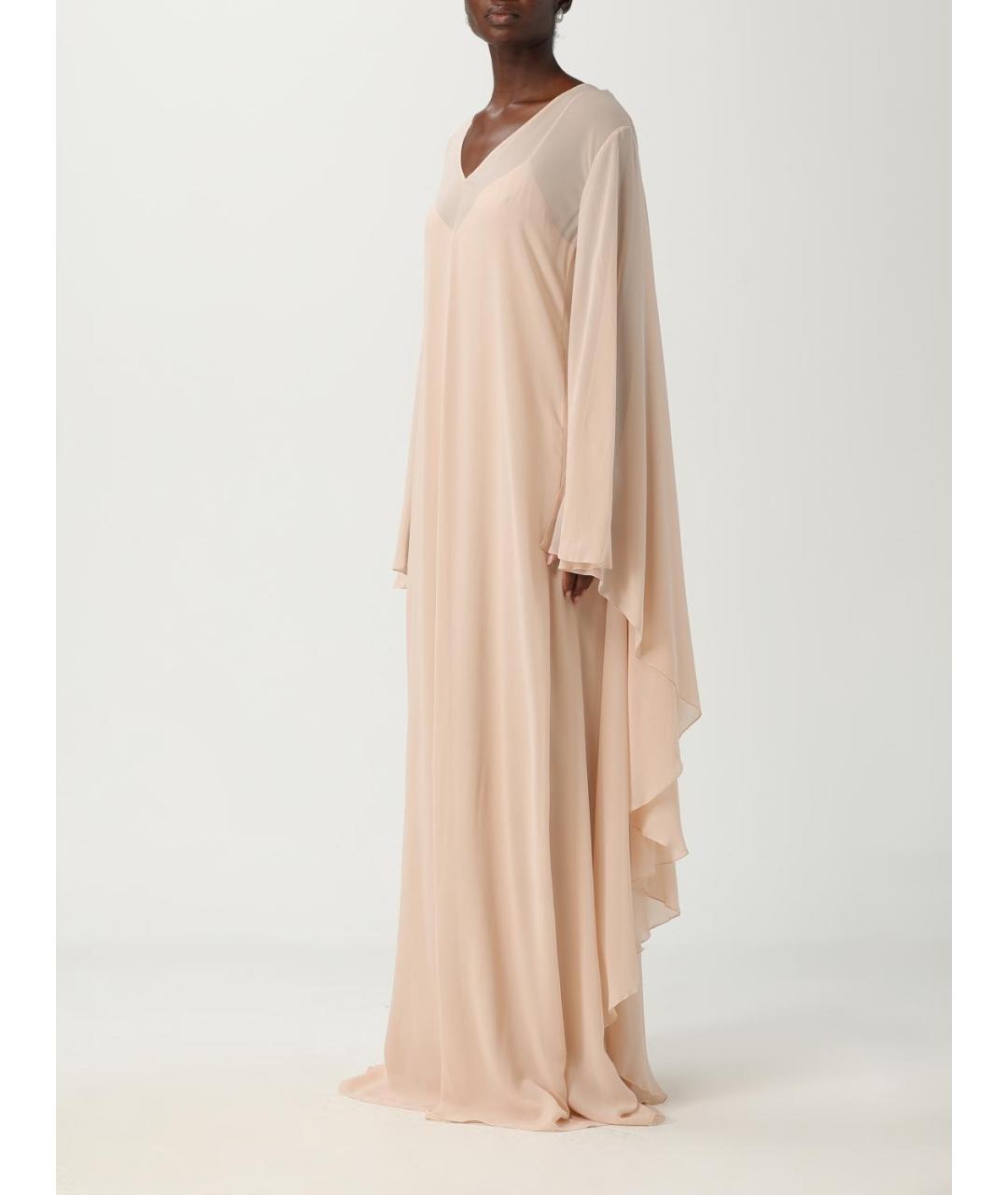 ALBERTA FERRETTI Розовое шелковое вечернее платье, фото 3