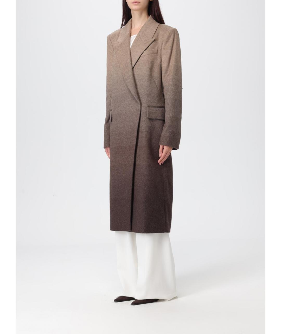 HUGO BOSS Бежевое вискозное пальто, фото 2