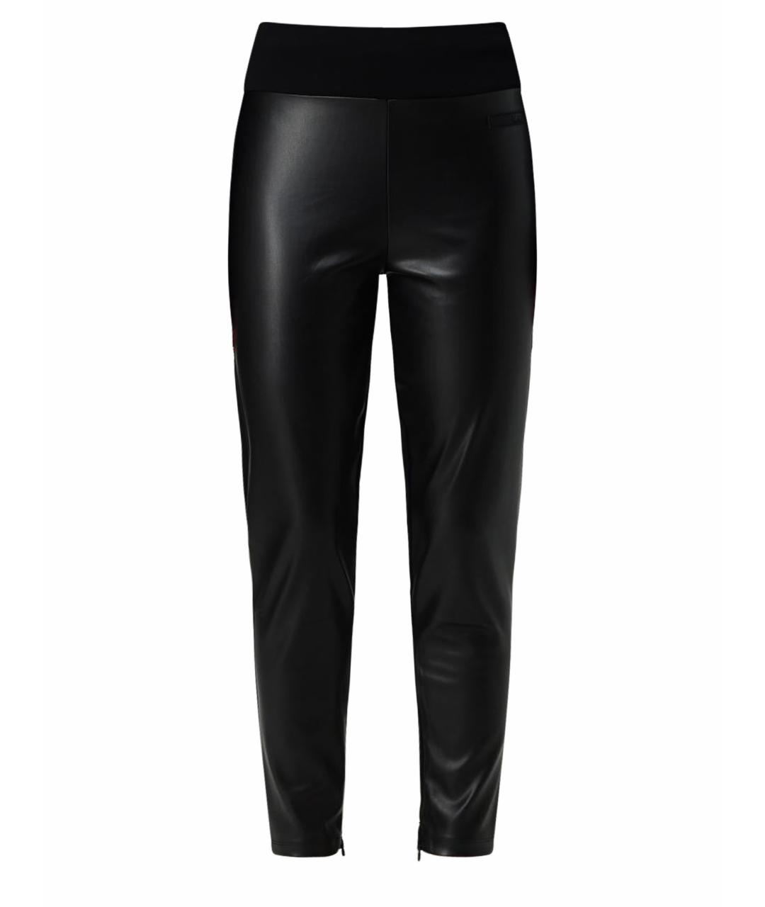 EA7 Черные полиэстеровые брюки узкие, фото 1