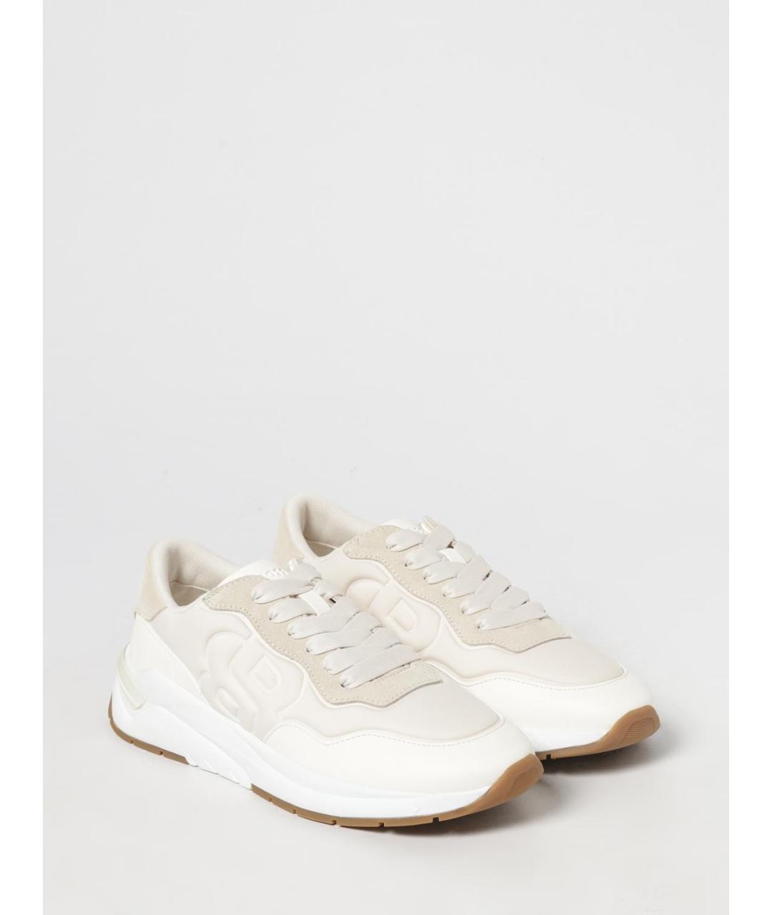 HUGO BOSS Бежевые кожаные кроссовки, фото 2