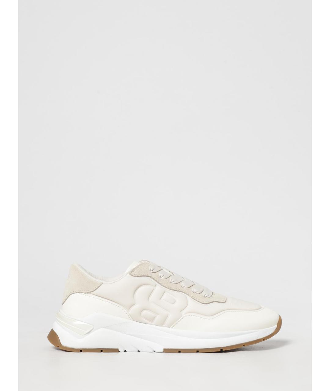 HUGO BOSS Бежевые кожаные кроссовки, фото 4