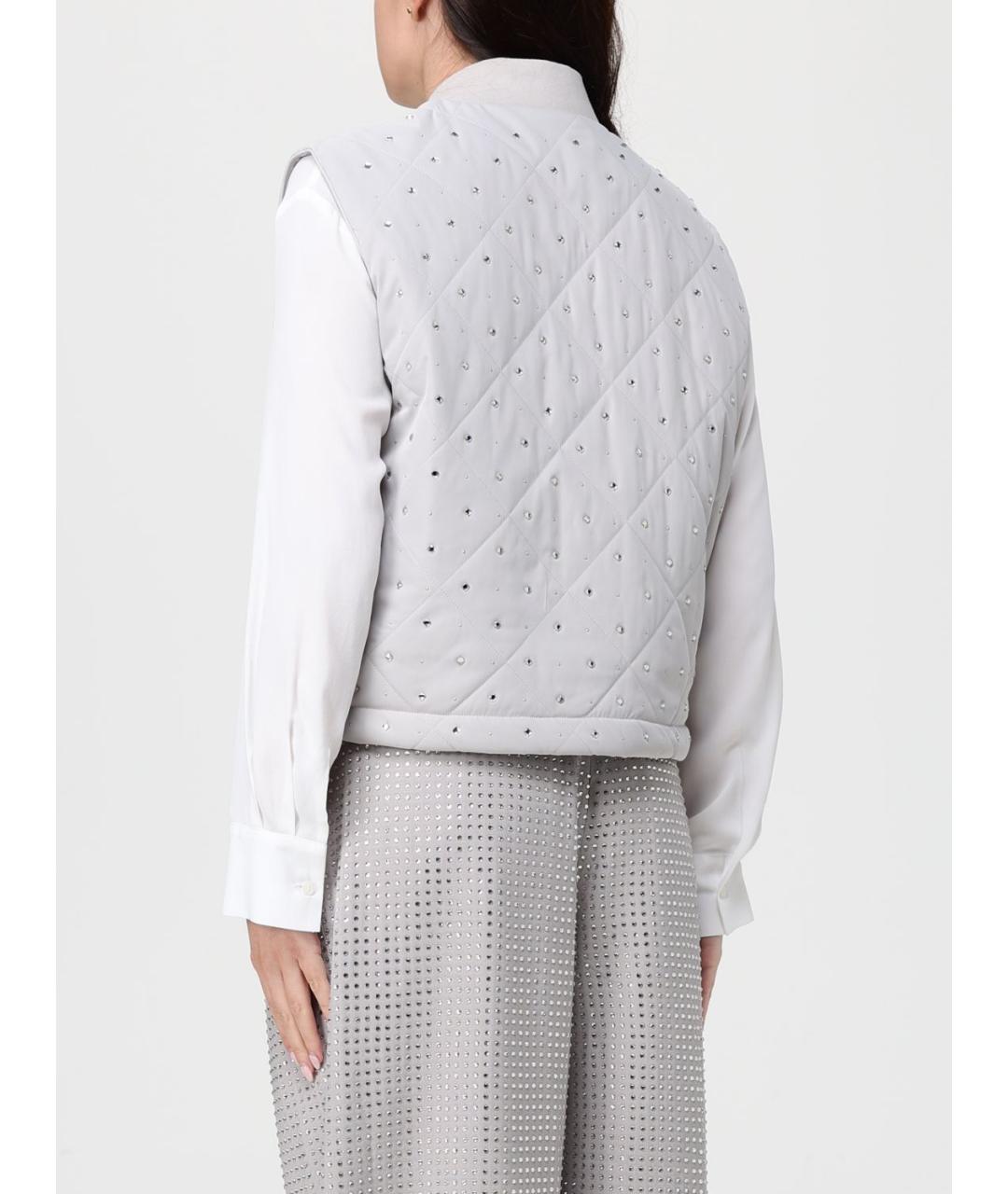 PINKO Серая полиэстеровая жилетка, фото 2