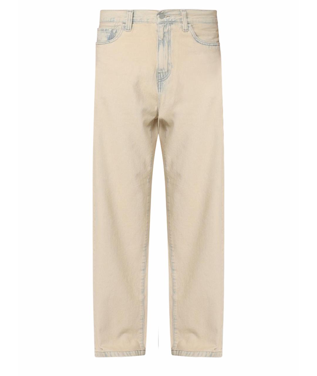 CARHARTT WIP Синие хлопковые прямые джинсы, фото 1