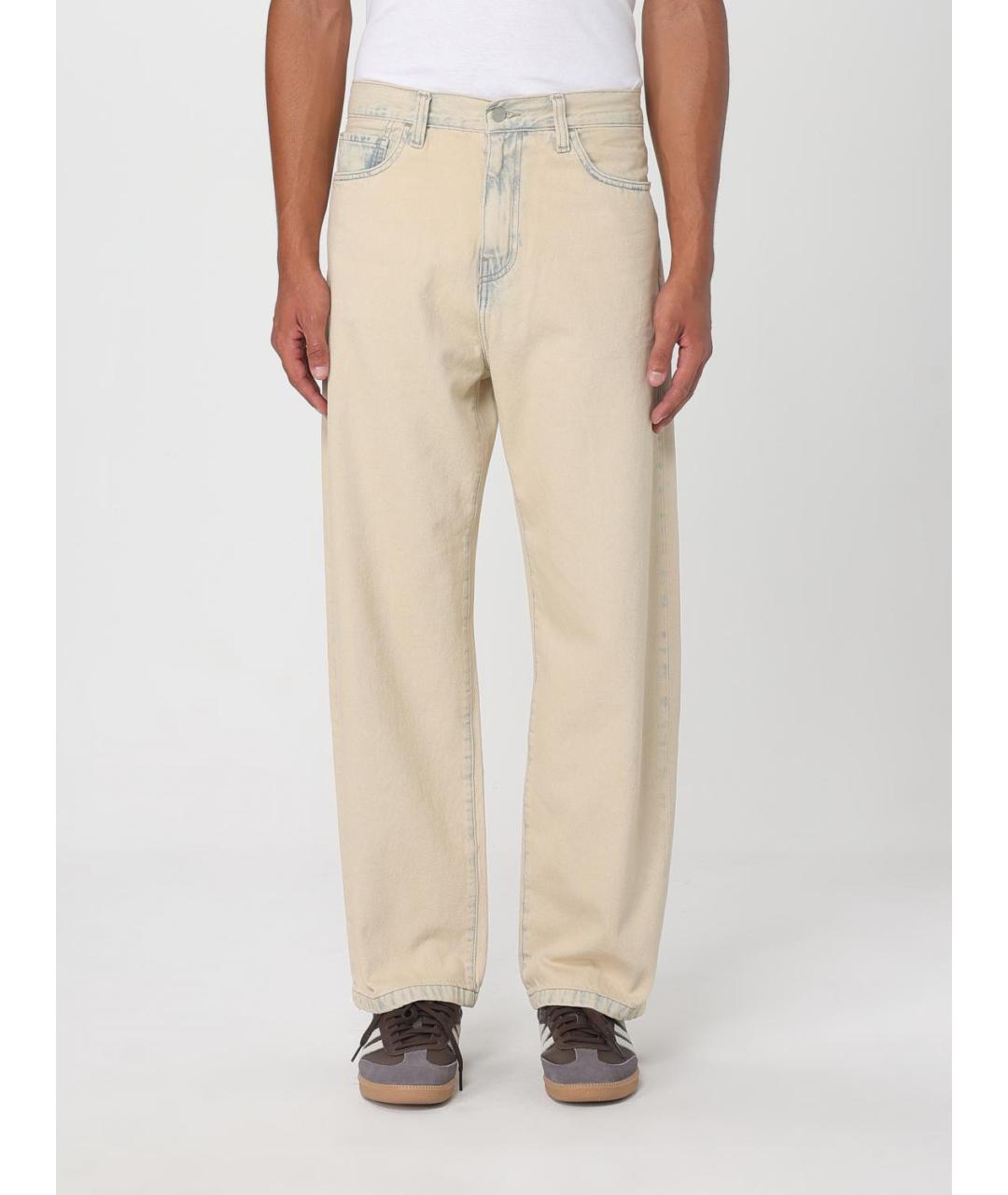 CARHARTT WIP Синие хлопковые прямые джинсы, фото 4