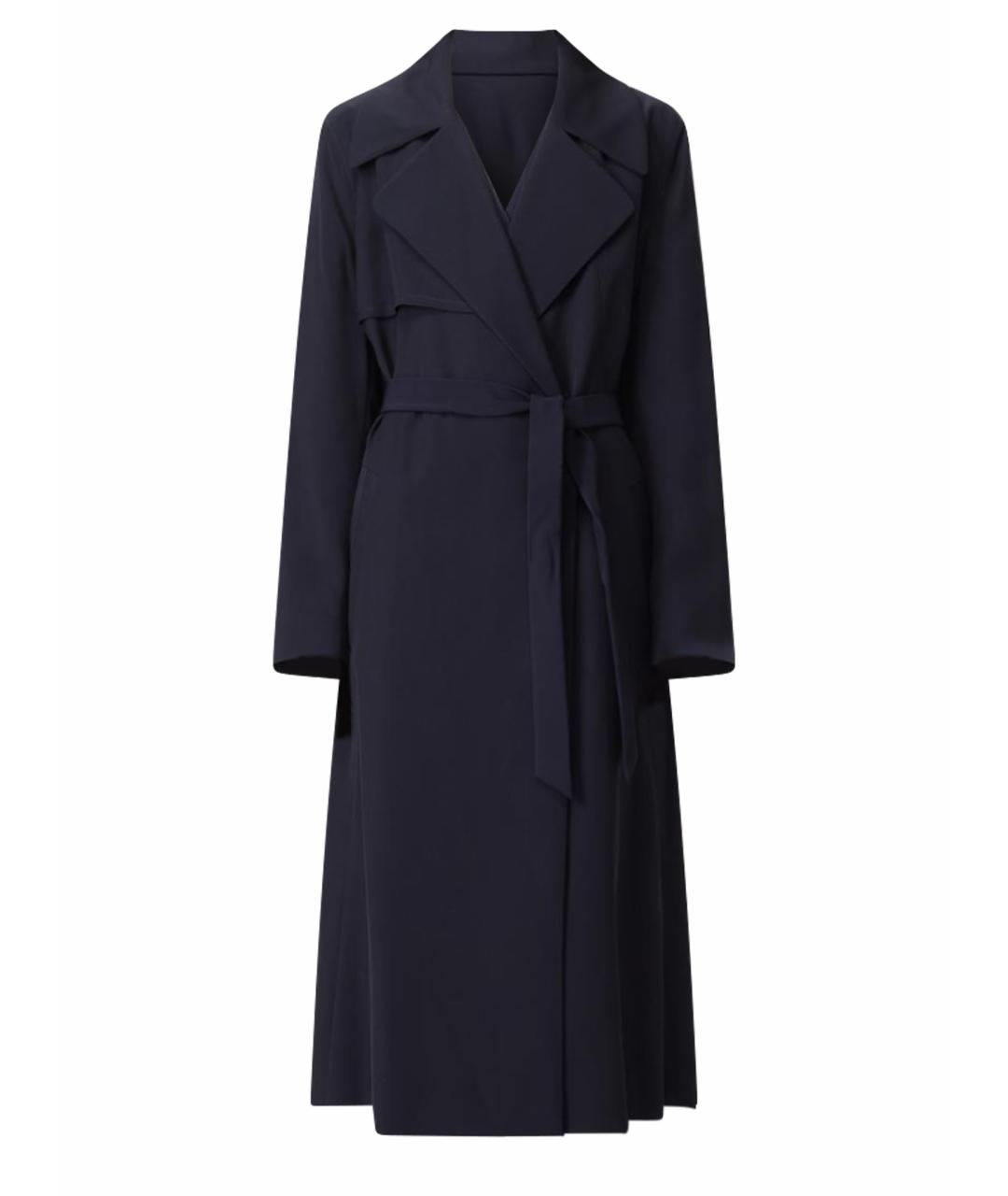 HUGO BOSS Синее вискозное пальто, фото 1