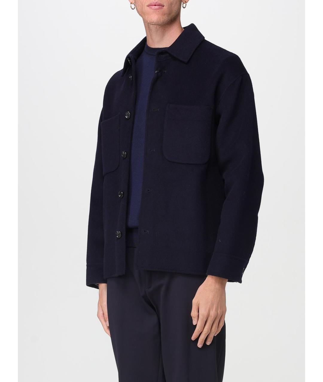 ADD Темно-синяя шерстяная куртка, фото 4