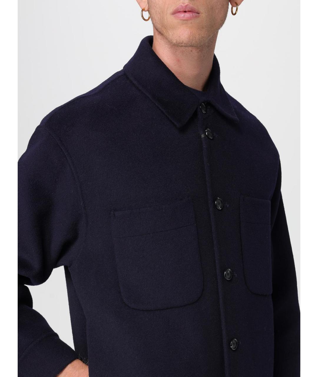 ADD Темно-синяя шерстяная куртка, фото 5