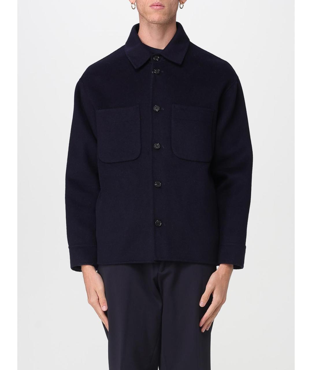 ADD Темно-синяя шерстяная куртка, фото 2