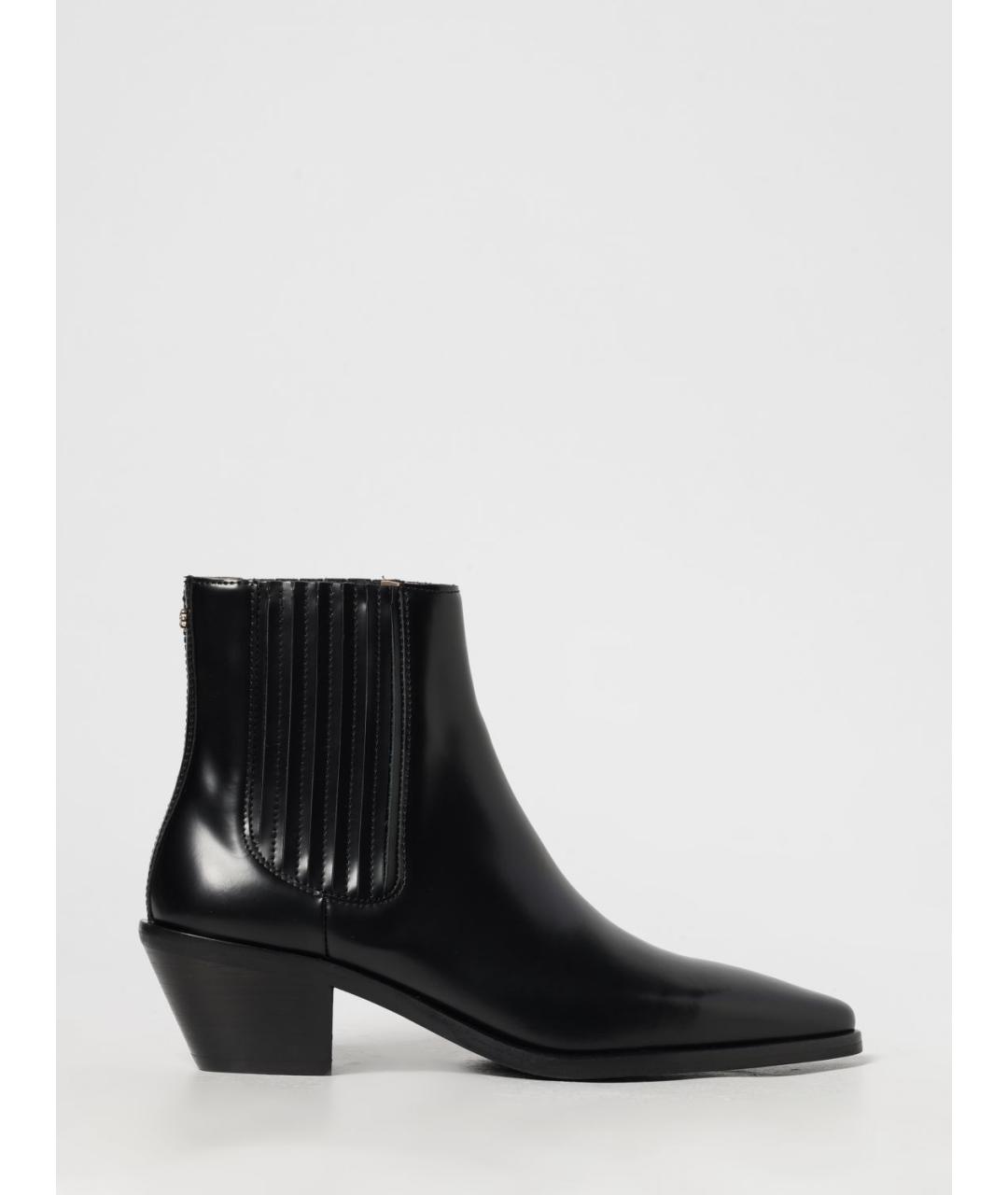 HUGO BOSS Черные кожаные ботинки, фото 4