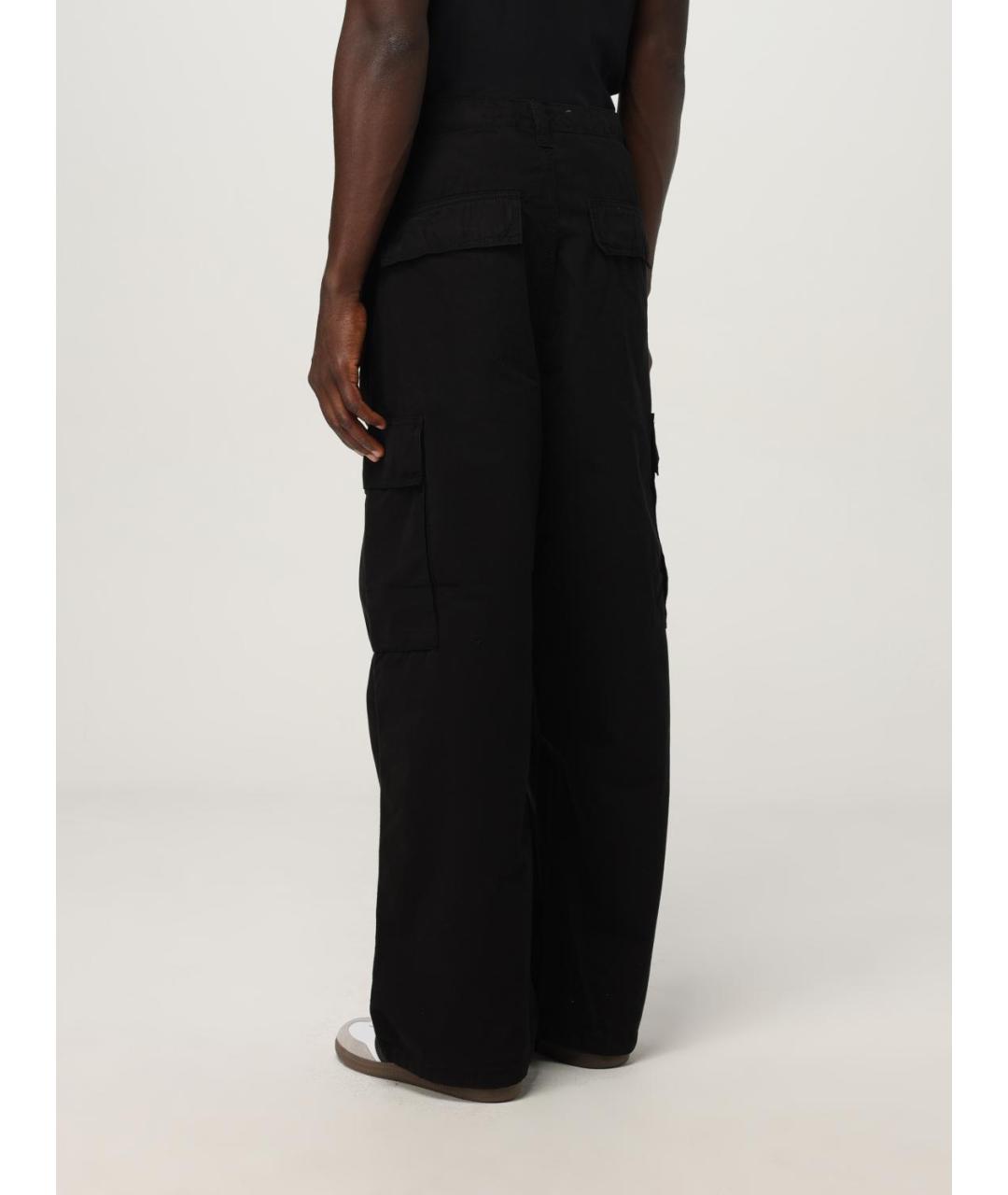 CARHARTT WIP Черные хлопковые повседневные брюки, фото 2
