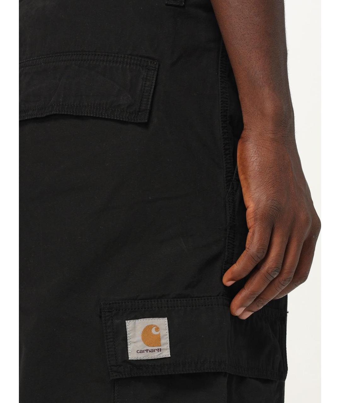 CARHARTT WIP Черные хлопковые повседневные брюки, фото 3