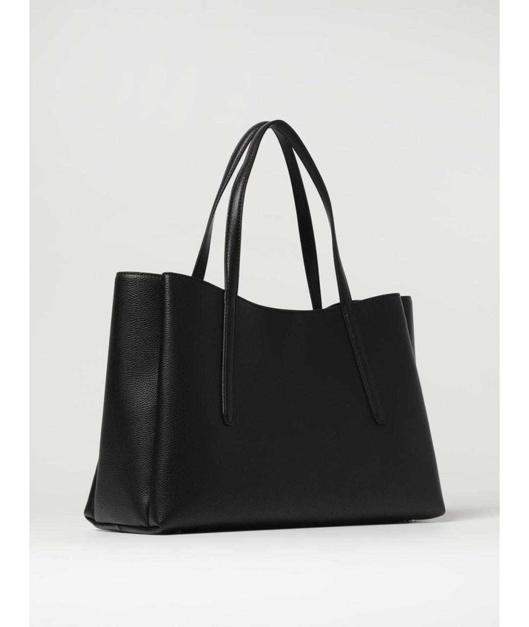 HUGO BOSS Черная сумка тоут из искусственной кожи, фото 2