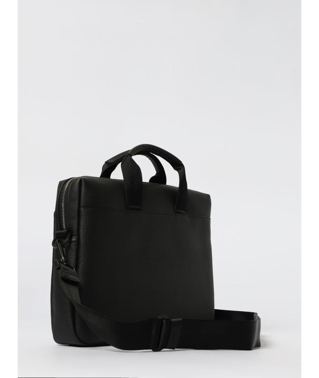 HUGO Черная сумка тоут из искусственной кожи, фото 2