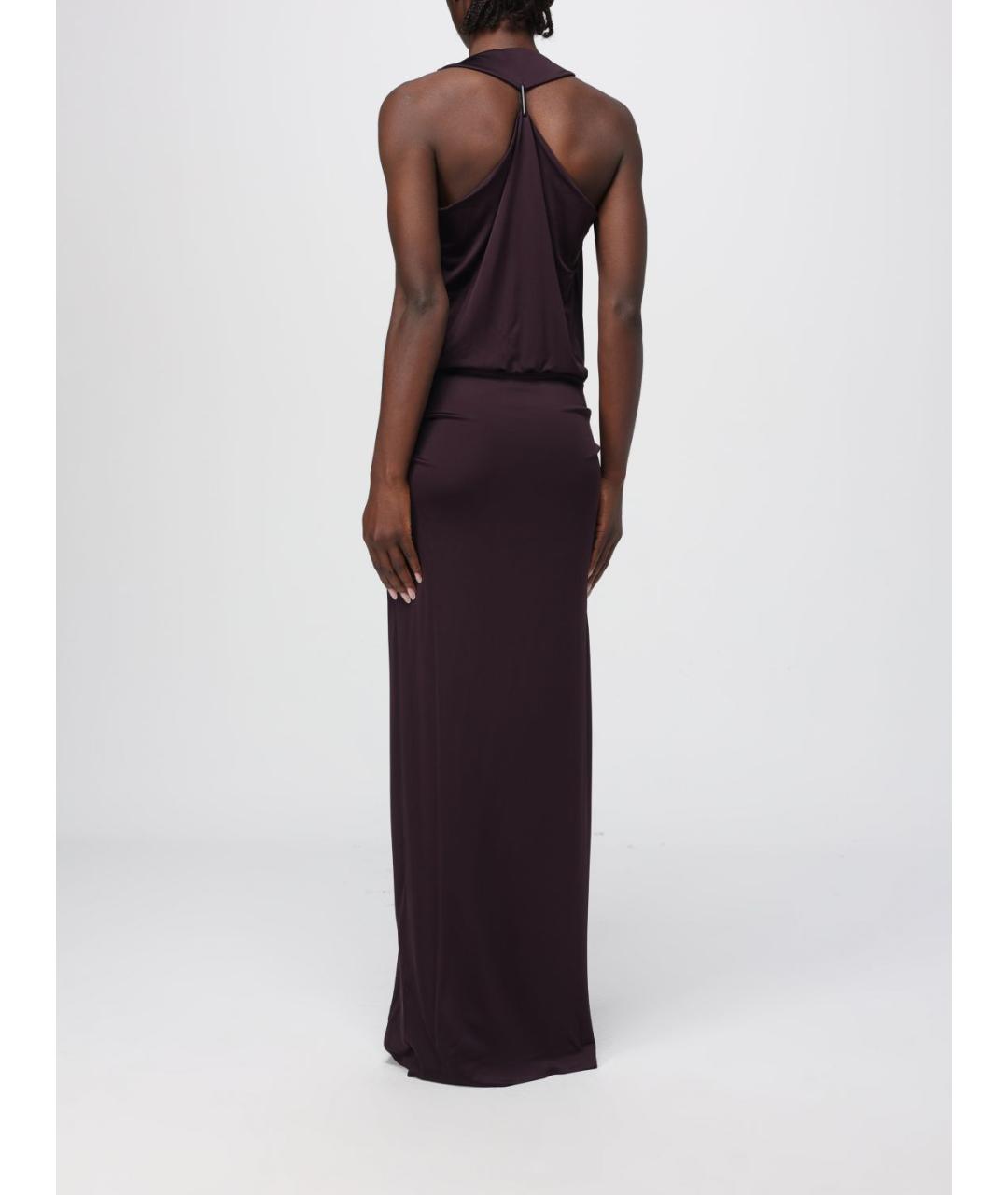 HUGO BOSS Фиолетовое вискозное вечернее платье, фото 2