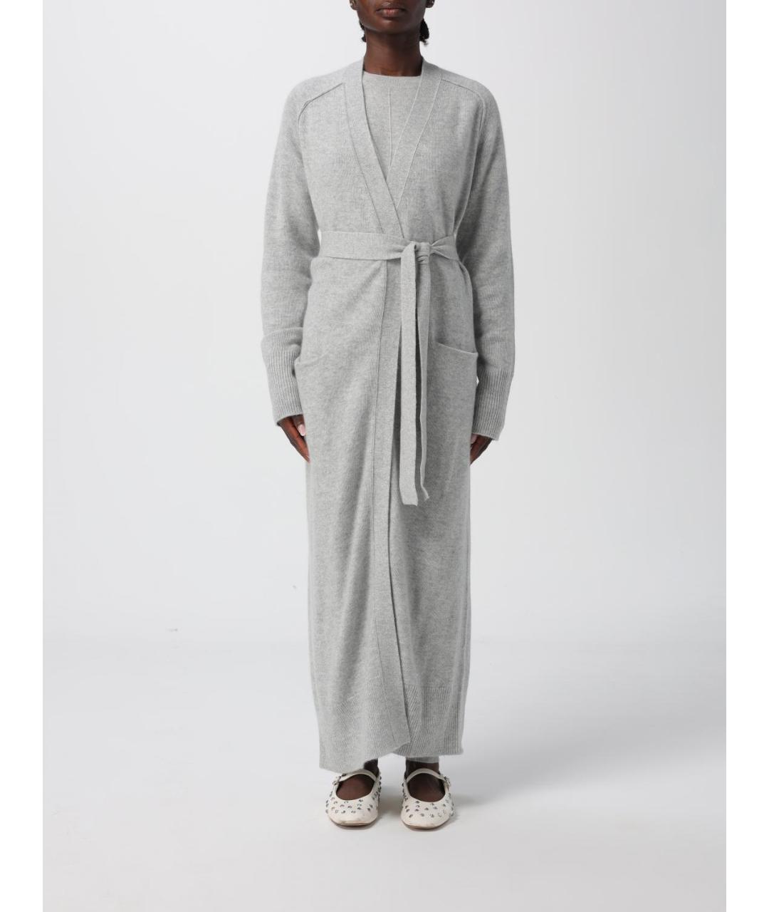 HUGO BOSS Серый шерстяной кардиган, фото 2