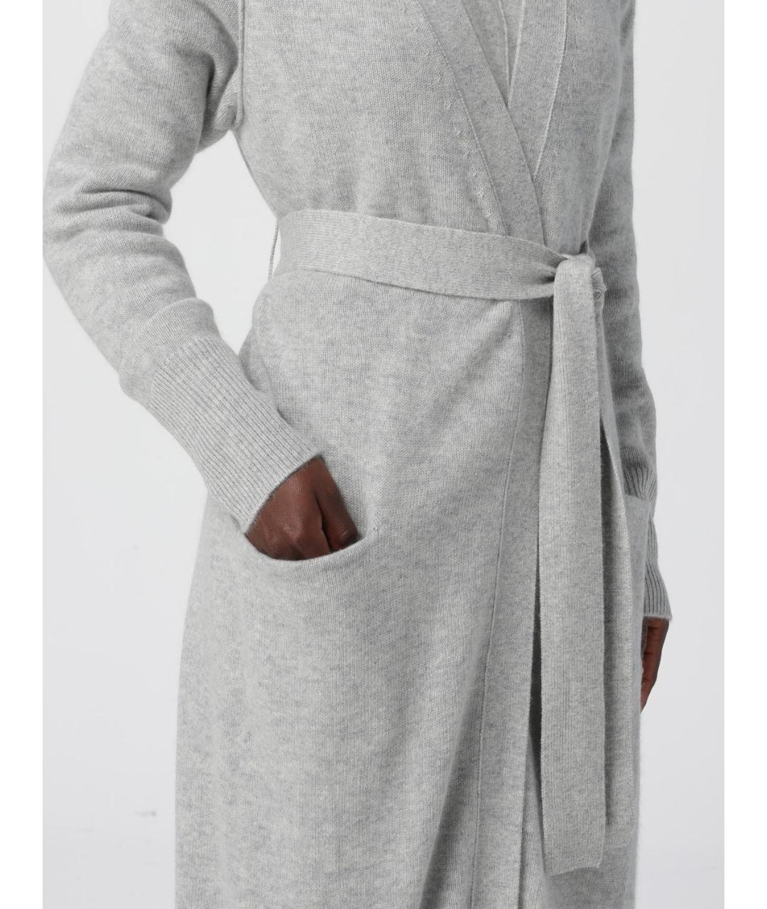 HUGO BOSS Серый шерстяной кардиган, фото 6