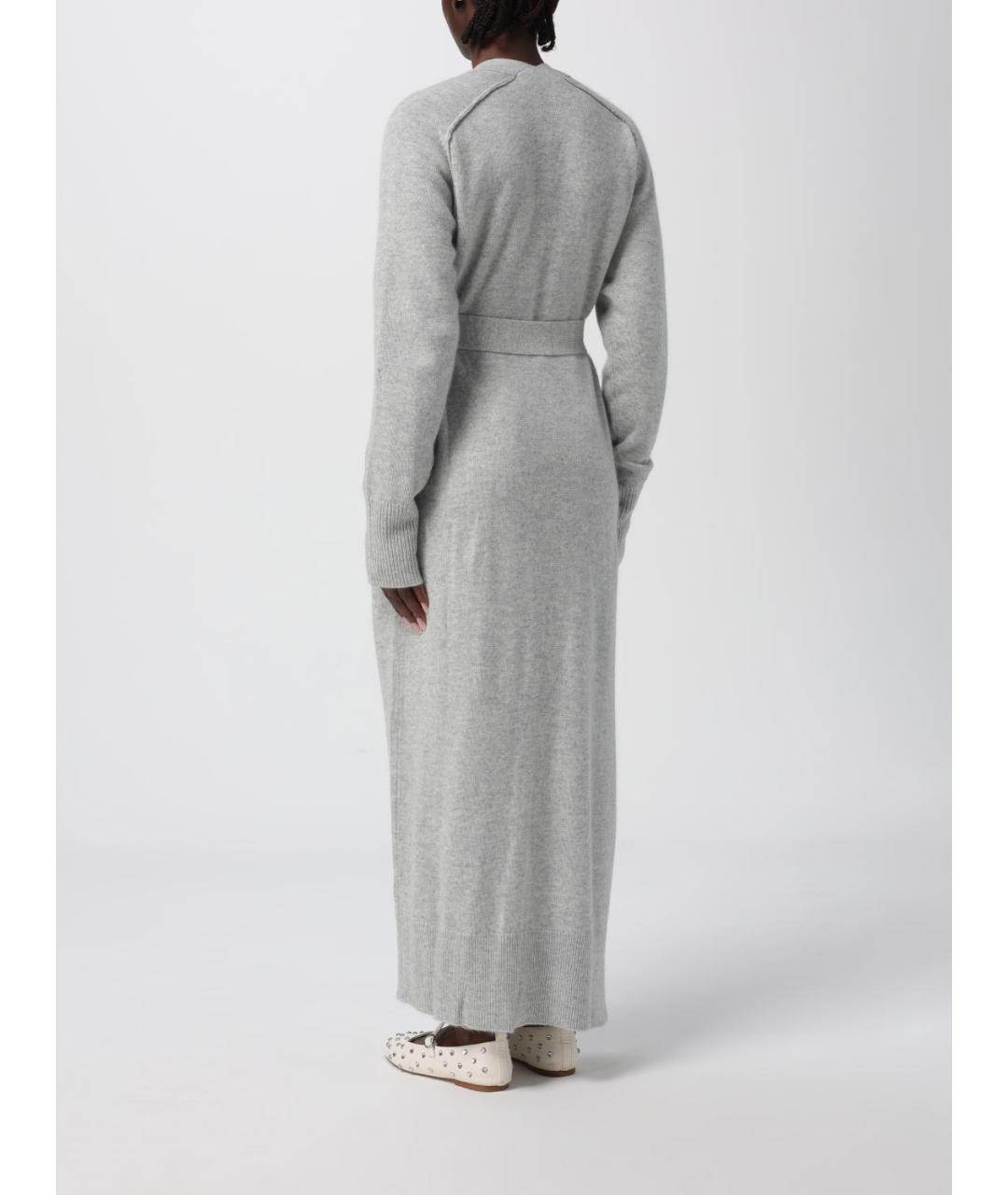 HUGO BOSS Серый шерстяной кардиган, фото 4