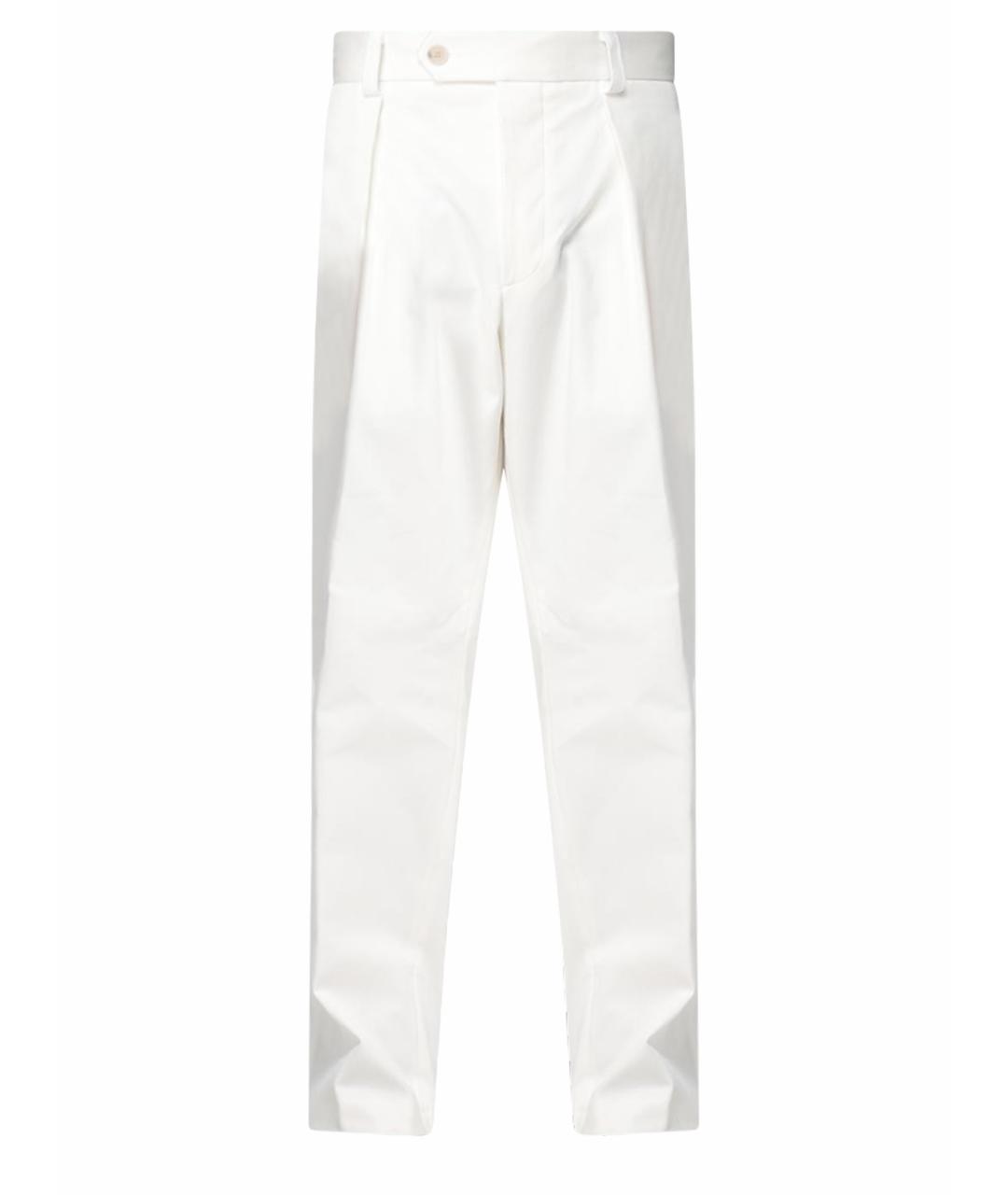 HUGO BOSS Белые хлопковые повседневные брюки, фото 1