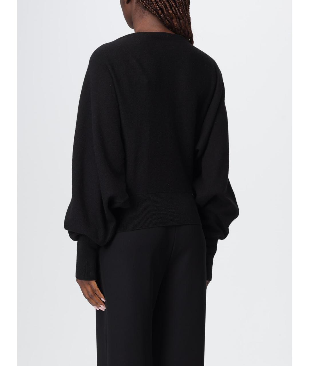 ALBERTA FERRETTI Черный шерстяной джемпер / свитер, фото 4
