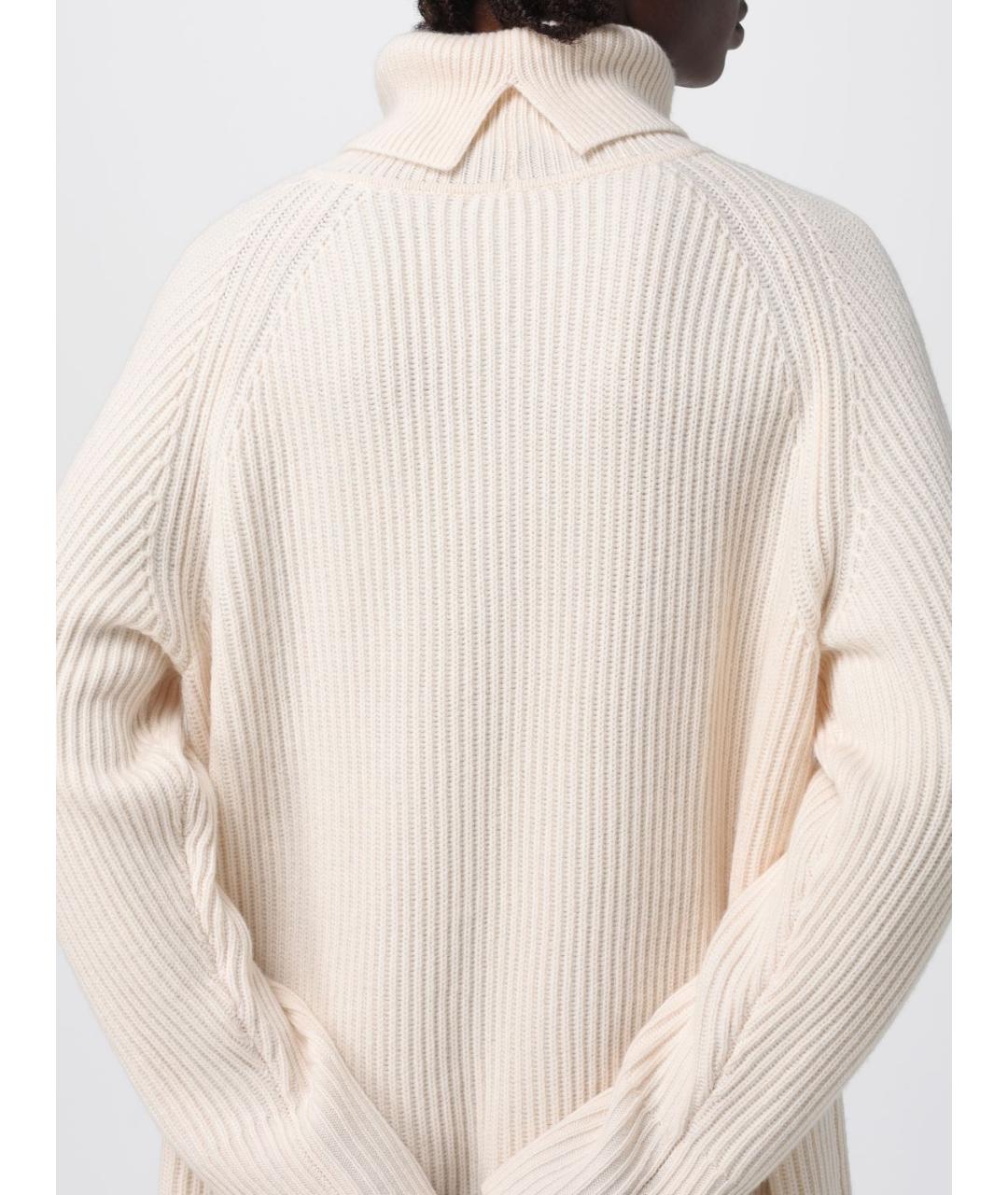 HUGO BOSS Бежевое шерстяное повседневное платье, фото 3